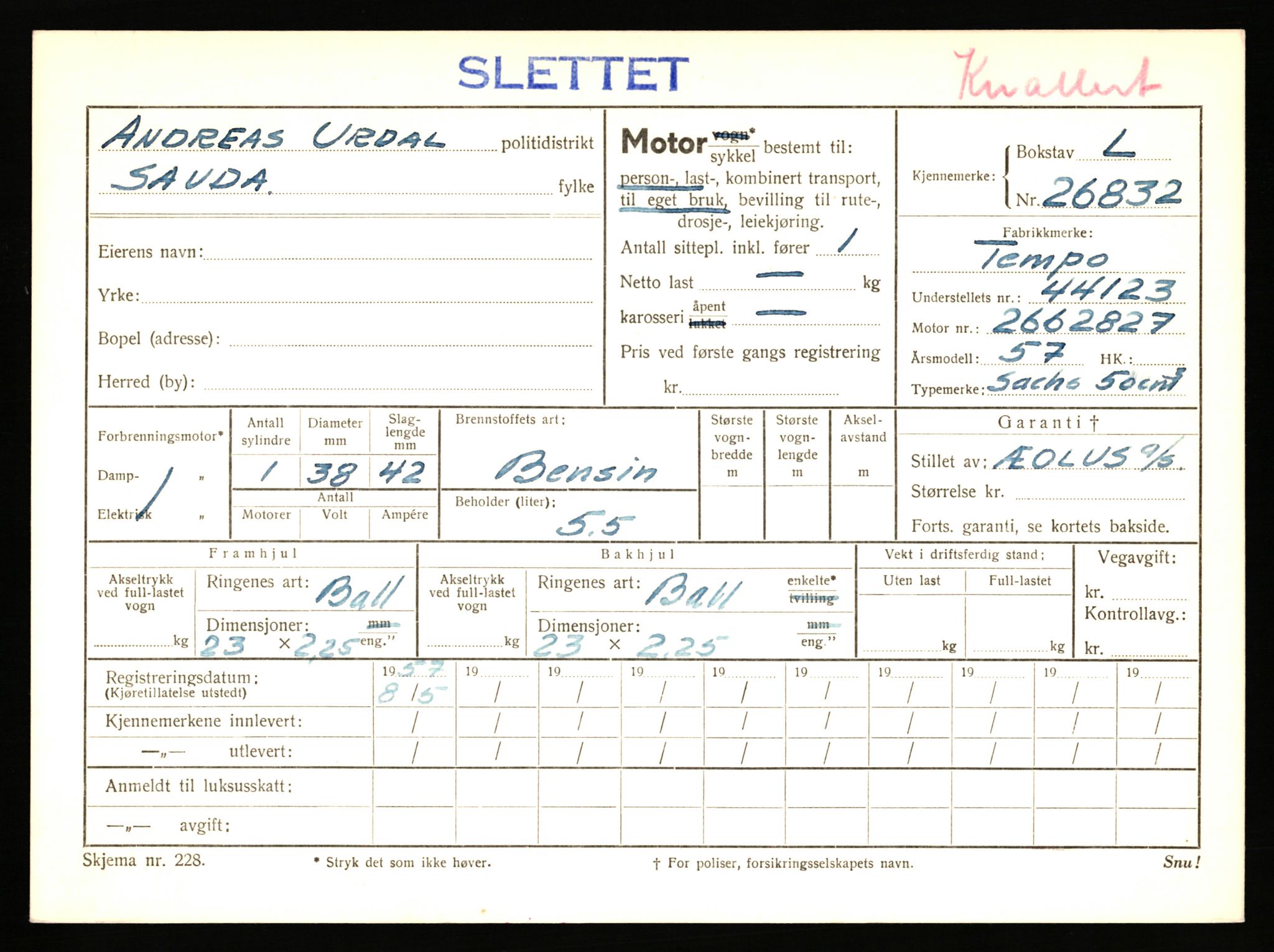 Stavanger trafikkstasjon, AV/SAST-A-101942/0/F/L0044: L-26300 - L-26999, 1930-1971, p. 1501