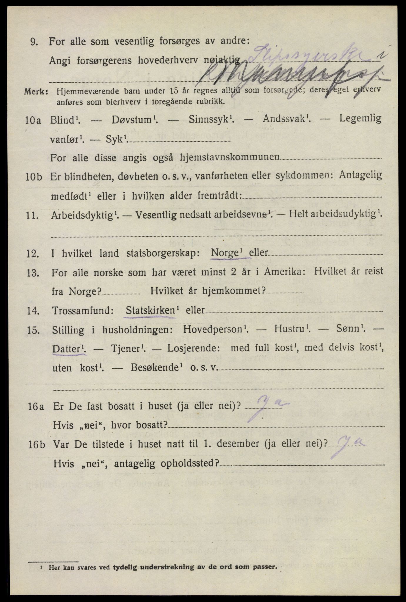 SAO, 1920 census for Asker, 1920, p. 11693