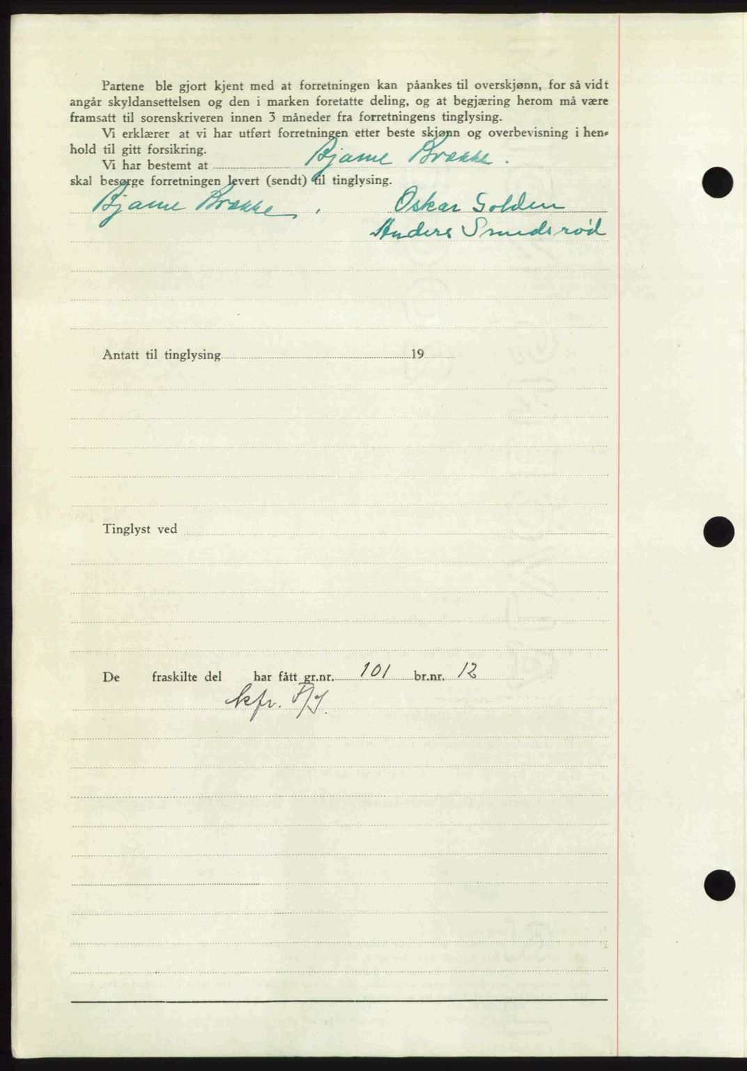 Idd og Marker sorenskriveri, AV/SAO-A-10283/G/Gb/Gbb/L0012: Mortgage book no. A12, 1949-1949, Diary no: : 629/1949