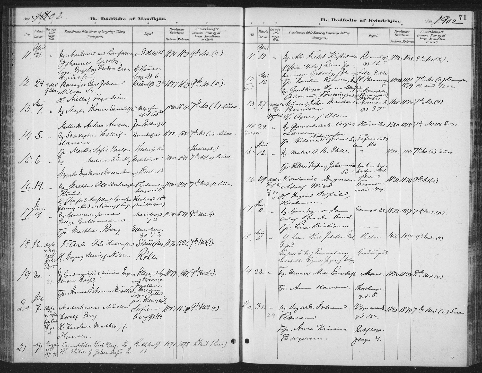 Rikshospitalet prestekontor Kirkebøker, AV/SAO-A-10309b/F/L0010: Parish register (official) no. 10, 1888-1912, p. 71