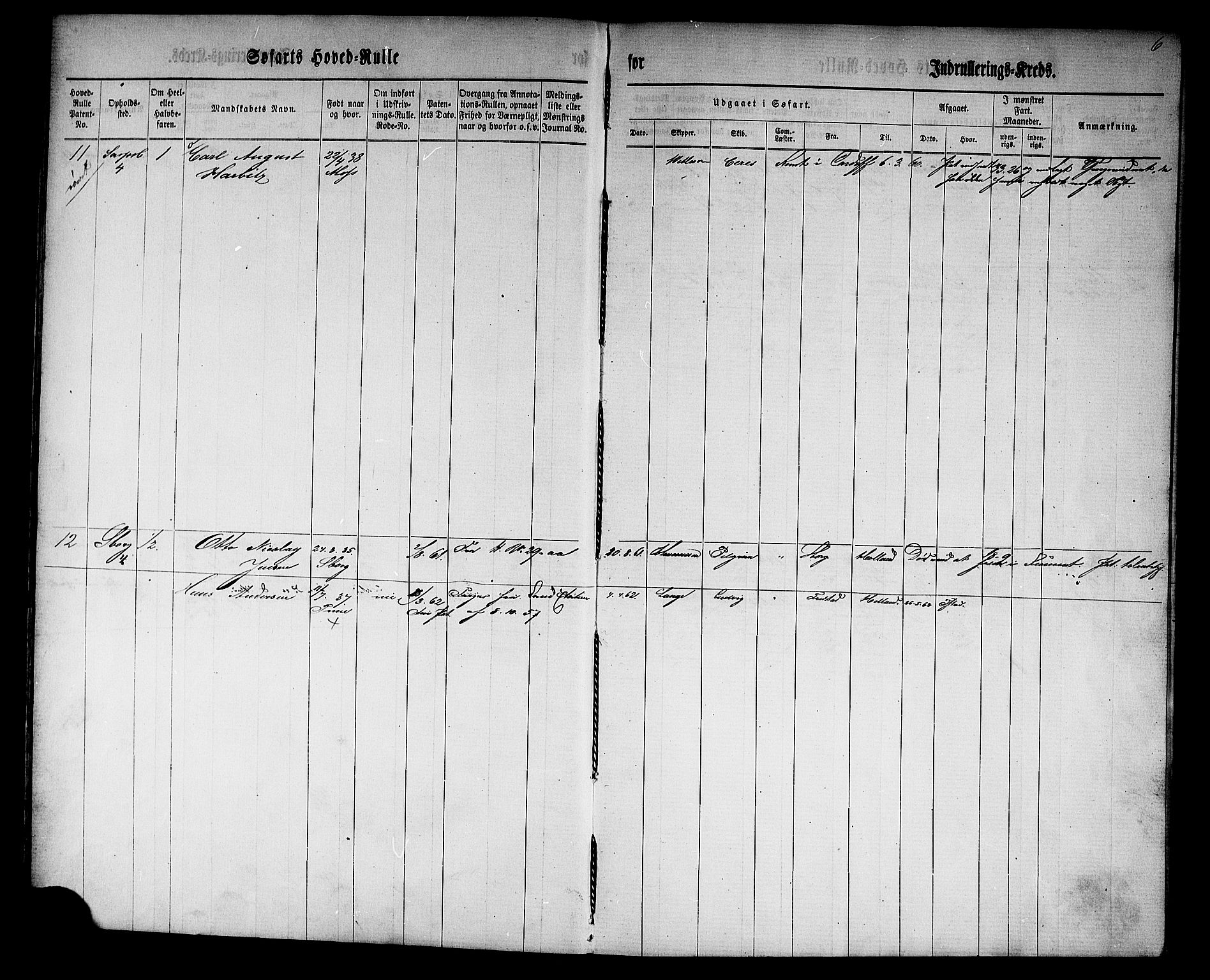 Sarpsborg mønstringskontor, AV/SAO-A-10569c/F/Fc/Fcb/L0001: Hovedrulle, 1860, p. 8