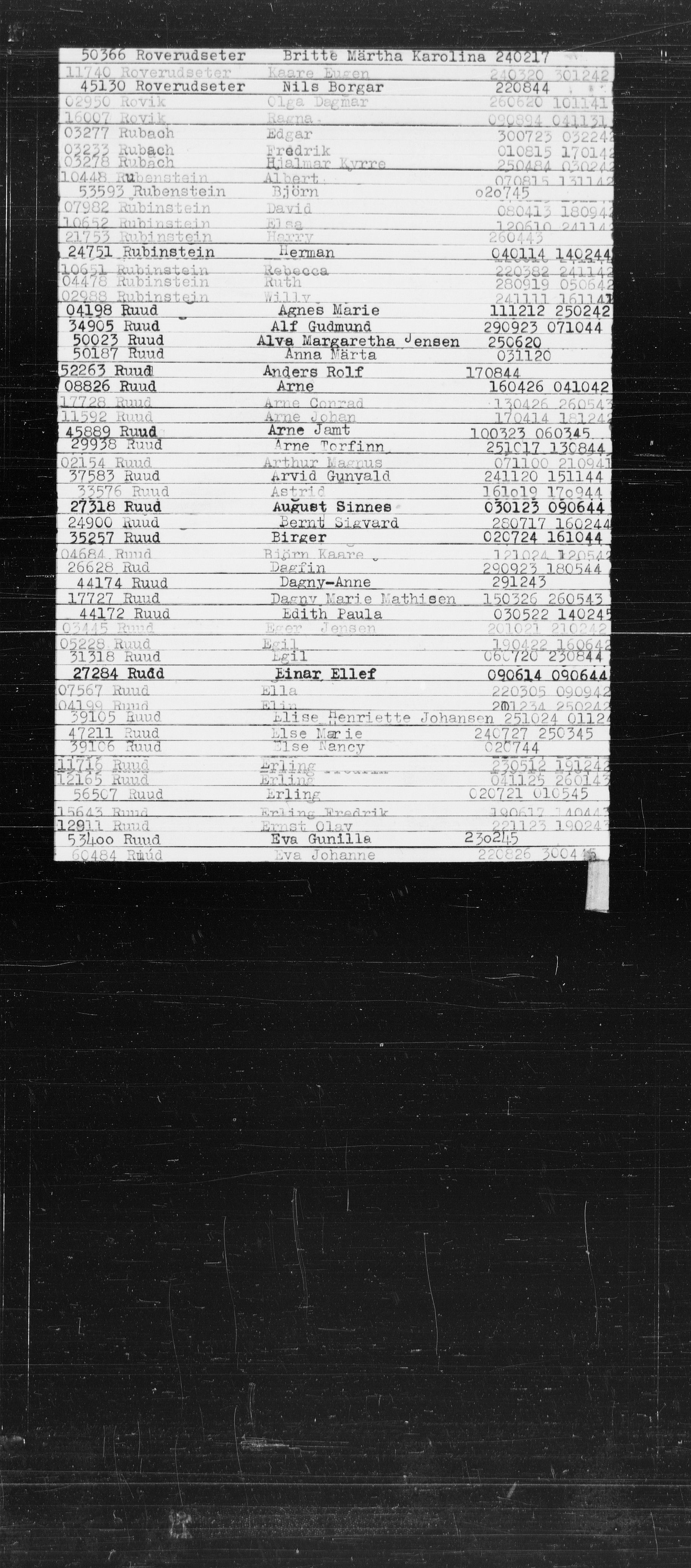 Den Kgl. Norske Legasjons Flyktningskontor, RA/S-6753/V/Va/L0022: Kjesäterkartoteket.  Alfabetisk register, A-Å., 1940-1945, p. 738