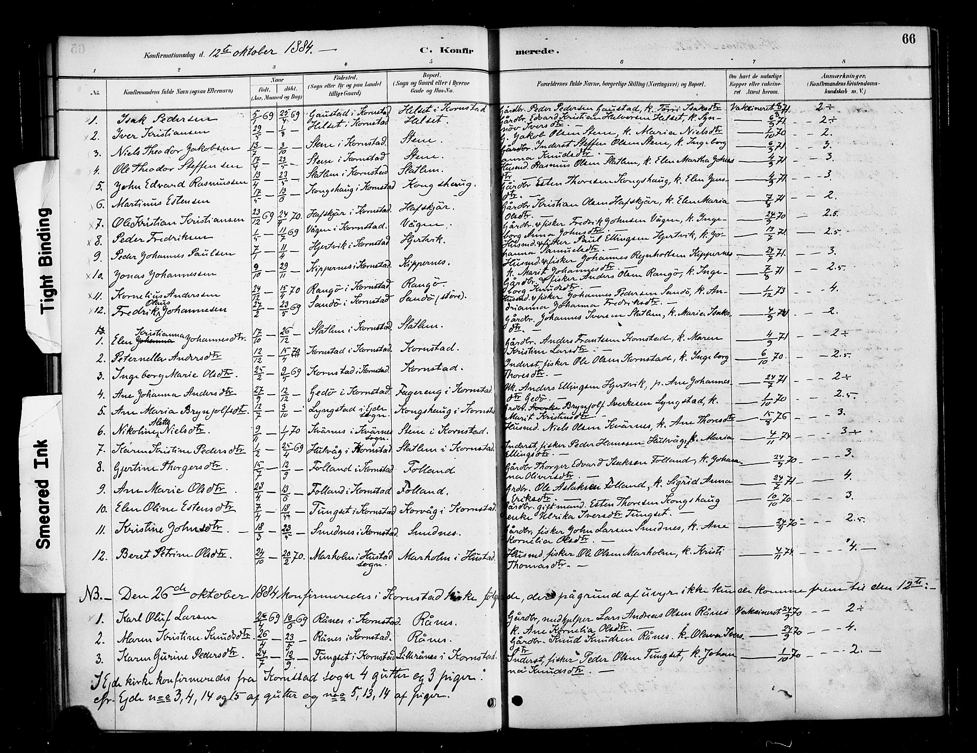 Ministerialprotokoller, klokkerbøker og fødselsregistre - Møre og Romsdal, AV/SAT-A-1454/570/L0832: Parish register (official) no. 570A06, 1885-1900, p. 66