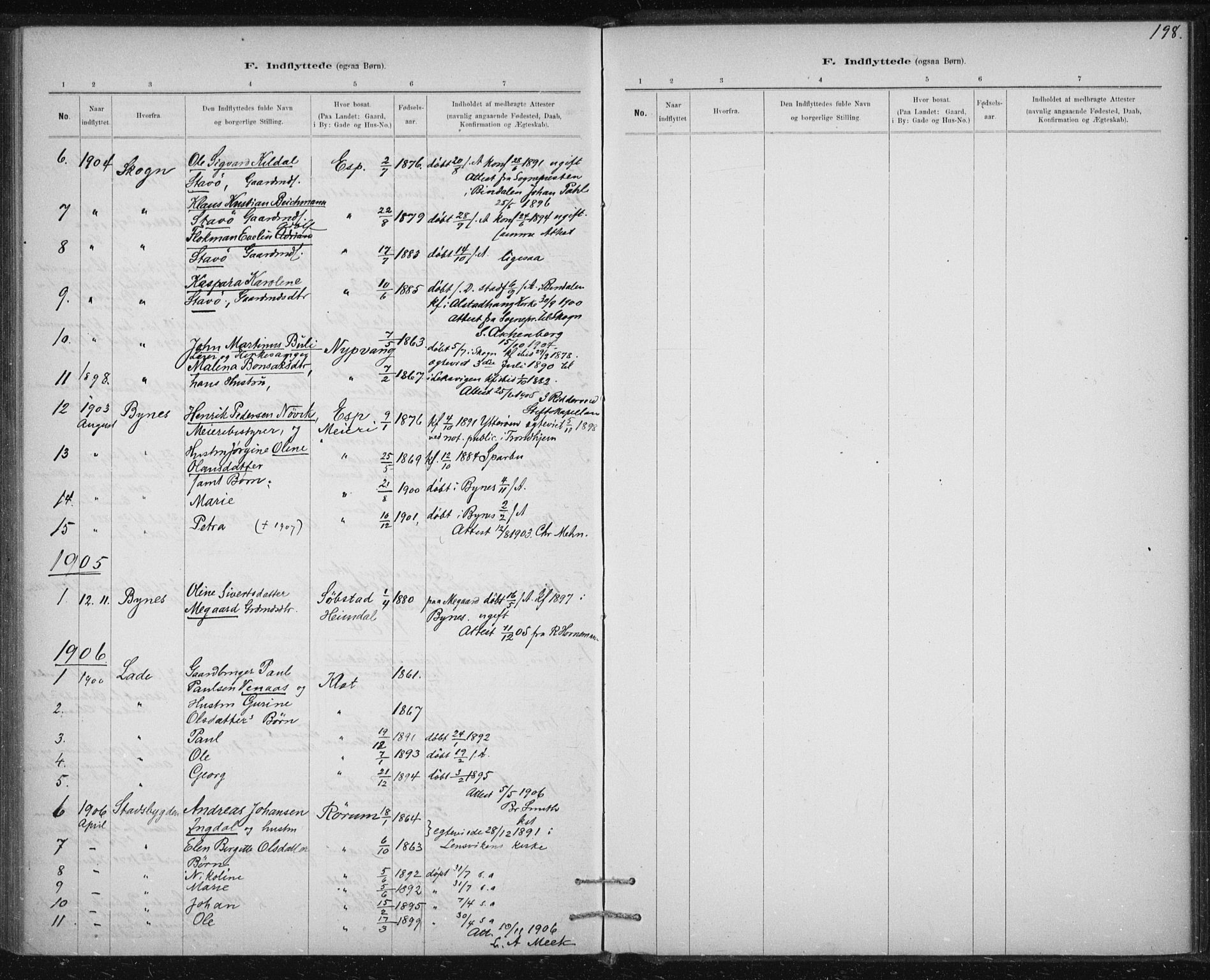 Ministerialprotokoller, klokkerbøker og fødselsregistre - Sør-Trøndelag, SAT/A-1456/613/L0392: Parish register (official) no. 613A01, 1887-1906, p. 198