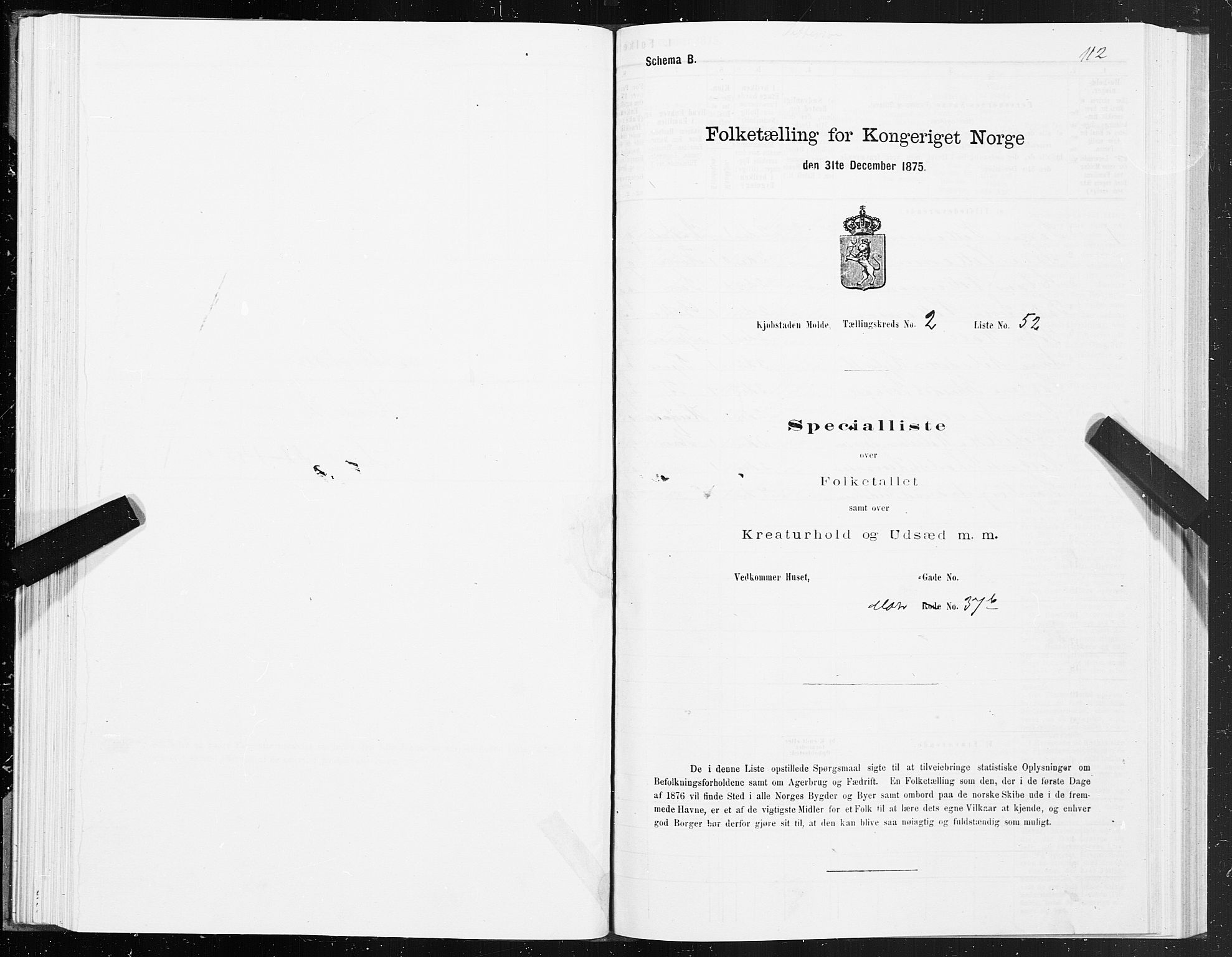 SAT, 1875 census for 1502P Molde, 1875, p. 1112