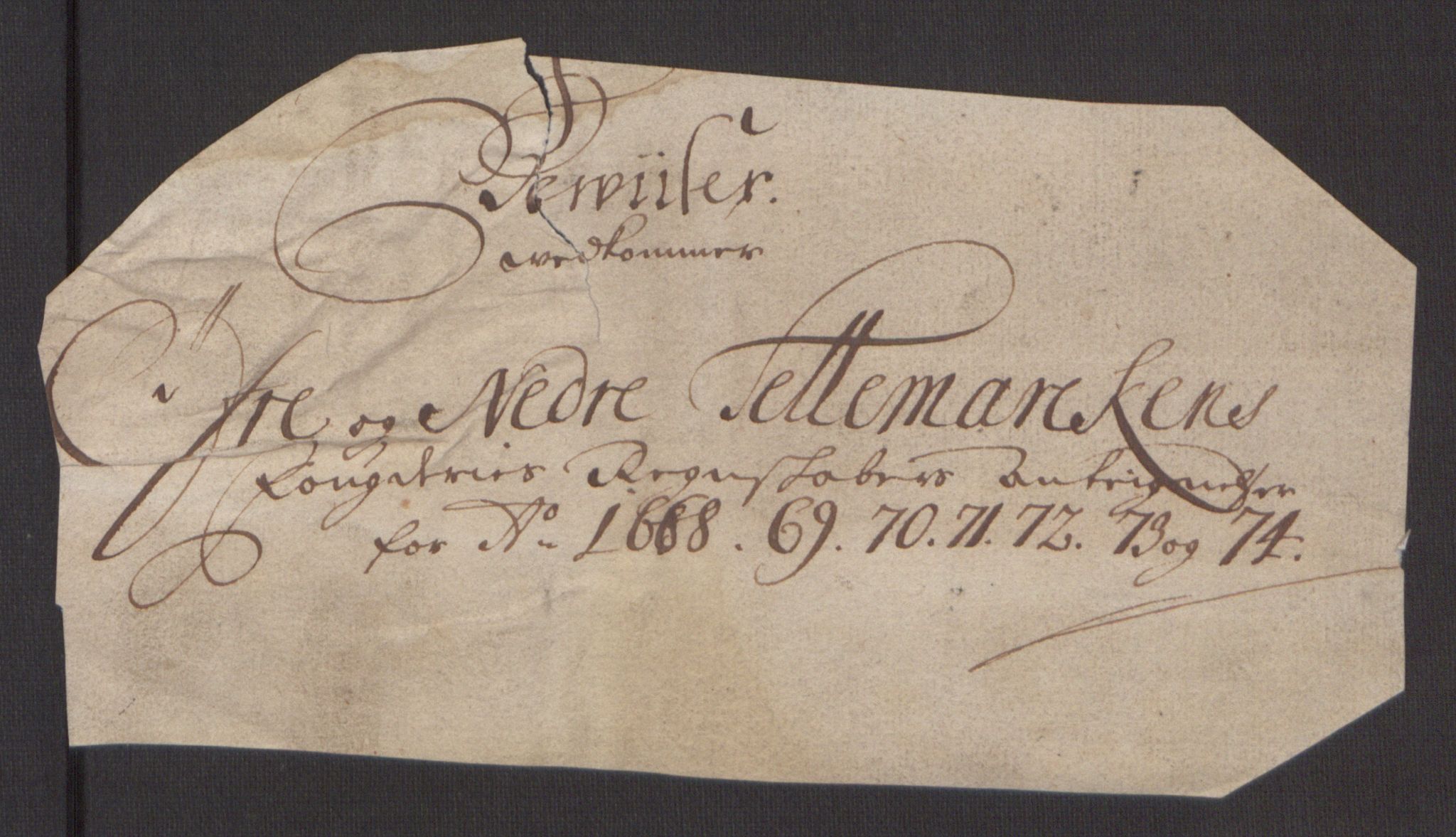 Rentekammeret inntil 1814, Reviderte regnskaper, Fogderegnskap, RA/EA-4092/R35/L2062: Fogderegnskap Øvre og Nedre Telemark, 1674, p. 156