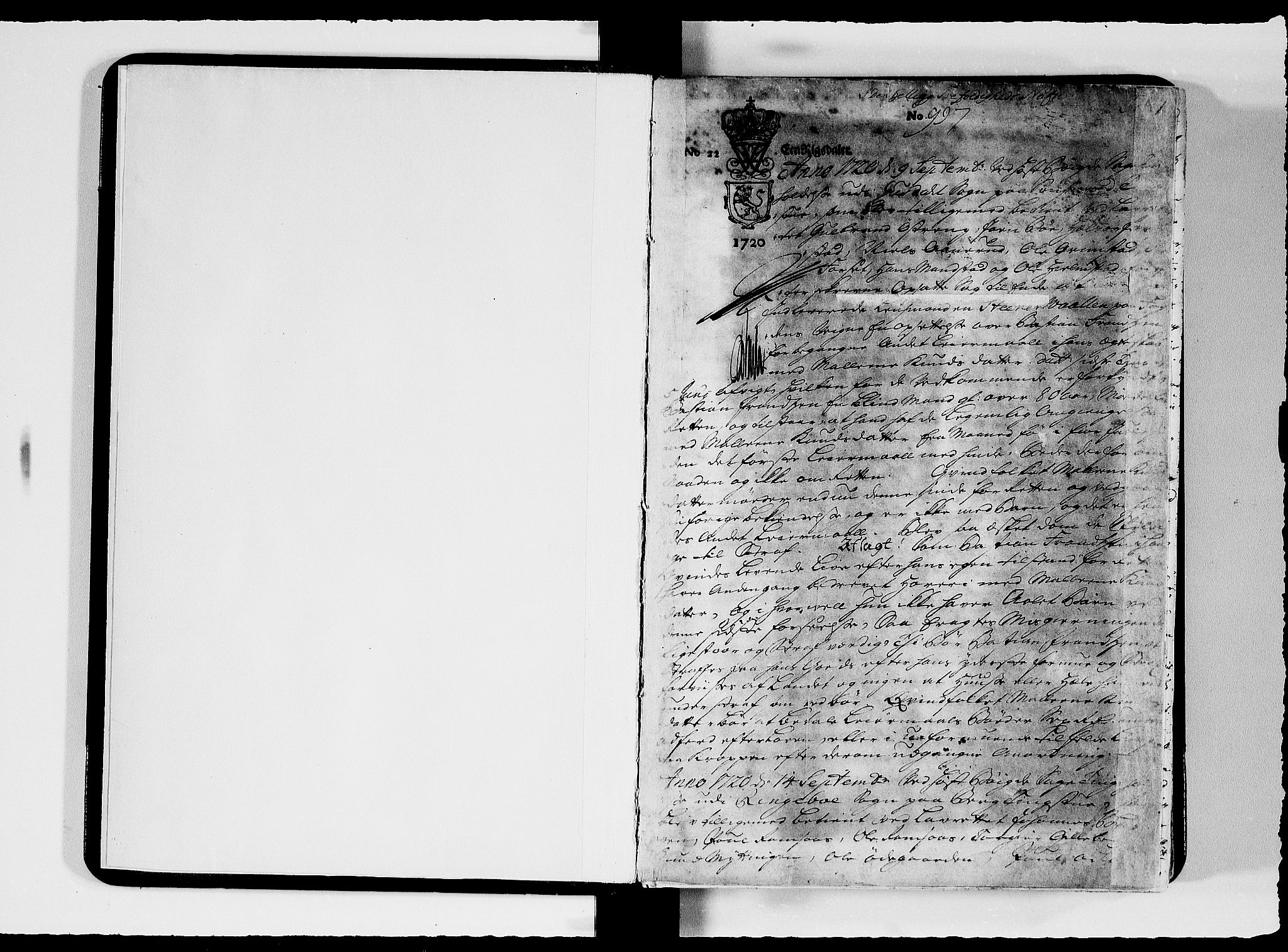 Sorenskriverier i Gudbrandsdalen, SAH/TING-036/G/Gb/Gbc/L0008/0002: Tingbok - Nord- og Sør-Gudbrandsdal / 8B, 1720-1722, p. 0b-1a