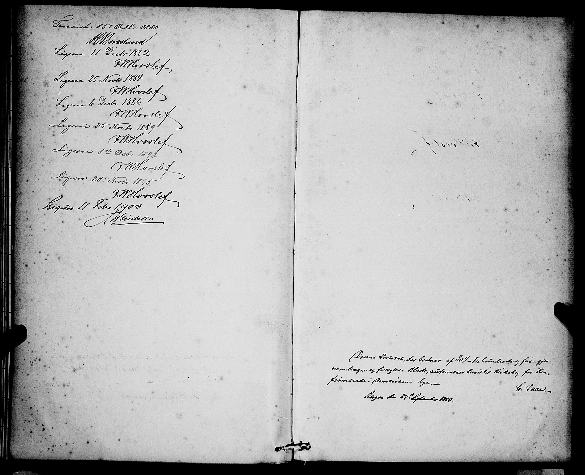 Domkirken sokneprestembete, SAB/A-74801/H/Hab/L0024: Parish register (copy) no. C 4, 1880-1899