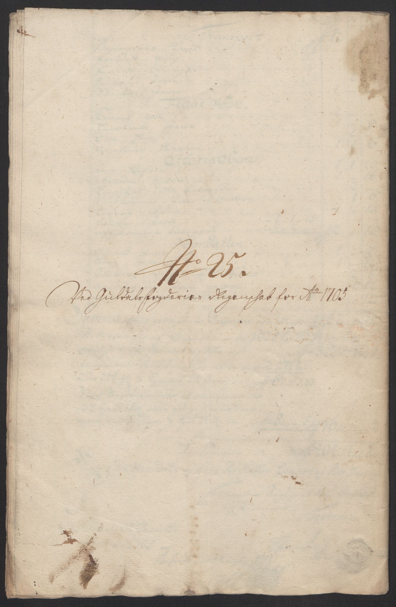 Rentekammeret inntil 1814, Reviderte regnskaper, Fogderegnskap, RA/EA-4092/R60/L3955: Fogderegnskap Orkdal og Gauldal, 1705, p. 442