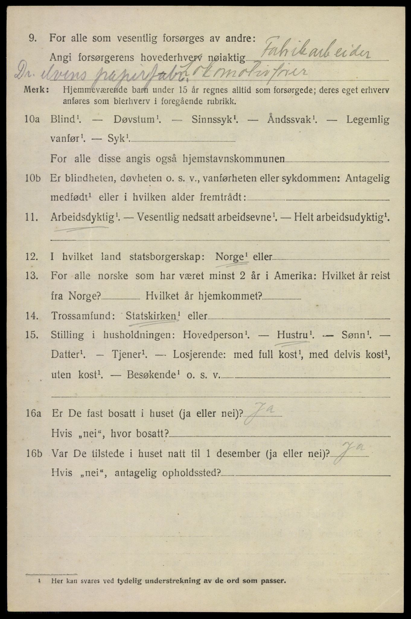 SAKO, 1920 census for Modum, 1920, p. 15962