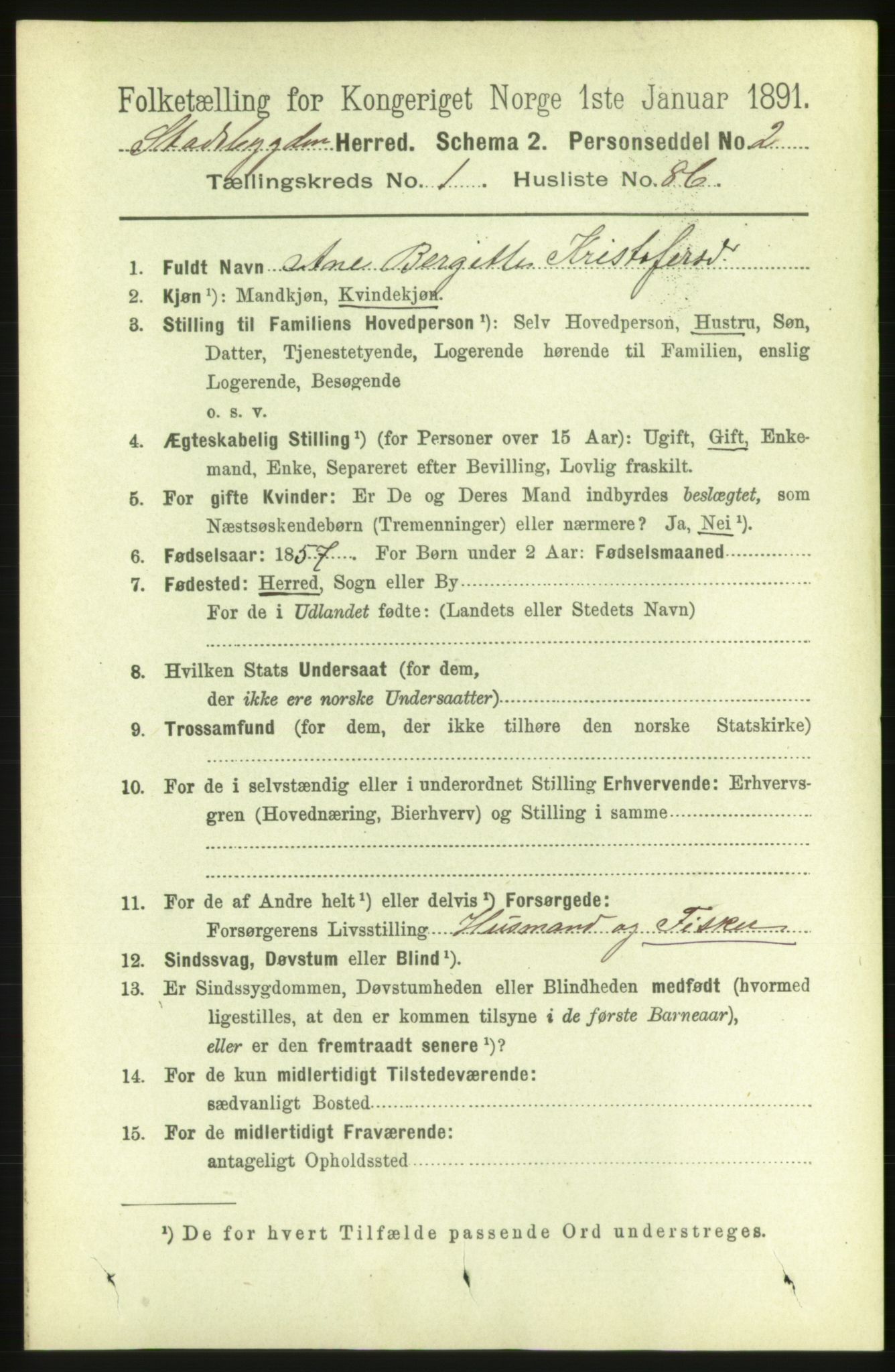 RA, 1891 census for 1625 Stadsbygd, 1891, p. 678