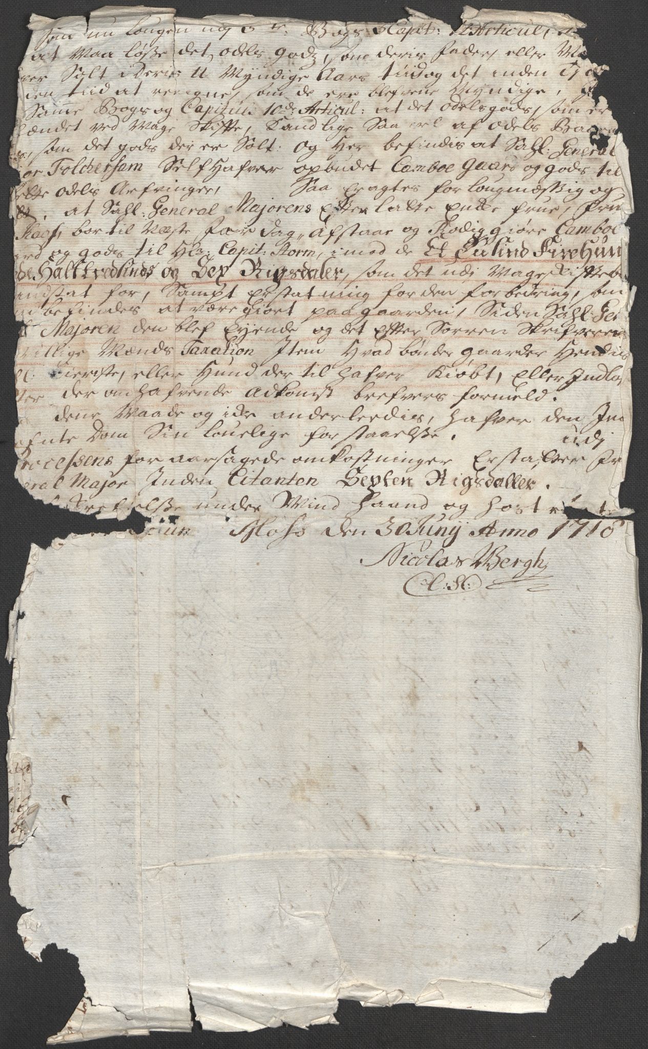 Riksarkivets diplomsamling, AV/RA-EA-5965/F12/L0005: Pk. 7 (II), 1613-1721, p. 167