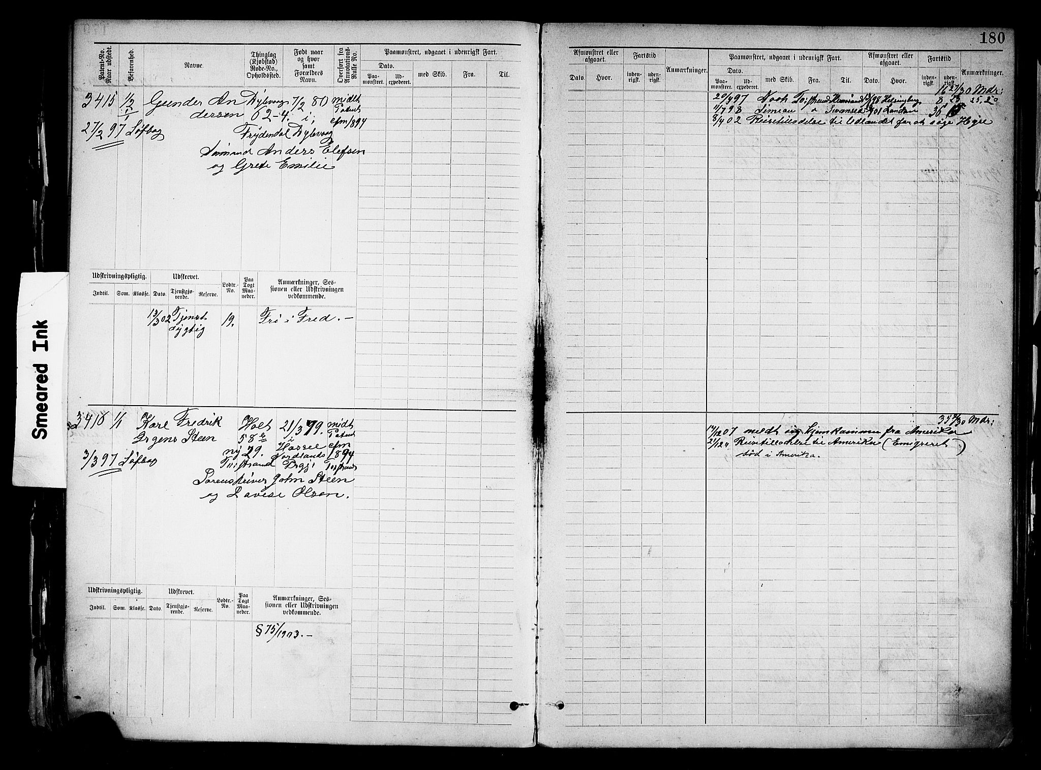 Tvedestrand mønstringskrets, AV/SAK-2031-0011/F/Fb/L0019: Hovedrulle nr 3057-3818, U-35, 1892-1906, p. 184