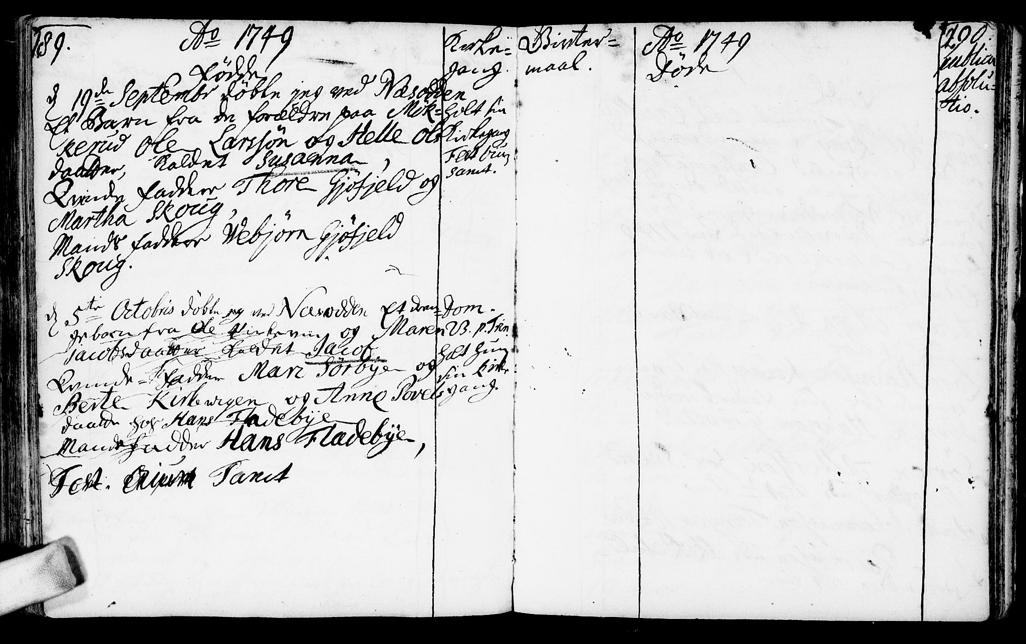 Nesodden prestekontor Kirkebøker, AV/SAO-A-10013/F/Fa/L0001: Parish register (official) no. I 1, 1709-1750, p. 289-290