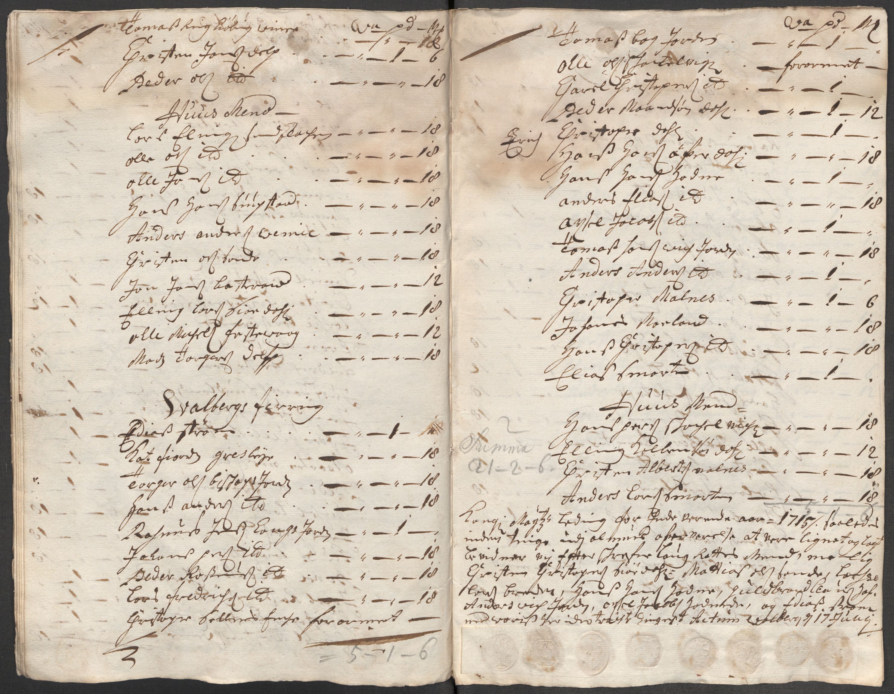 Rentekammeret inntil 1814, Reviderte regnskaper, Fogderegnskap, AV/RA-EA-4092/R67/L4681: Fogderegnskap Vesterålen, Andenes og Lofoten, 1715, p. 153