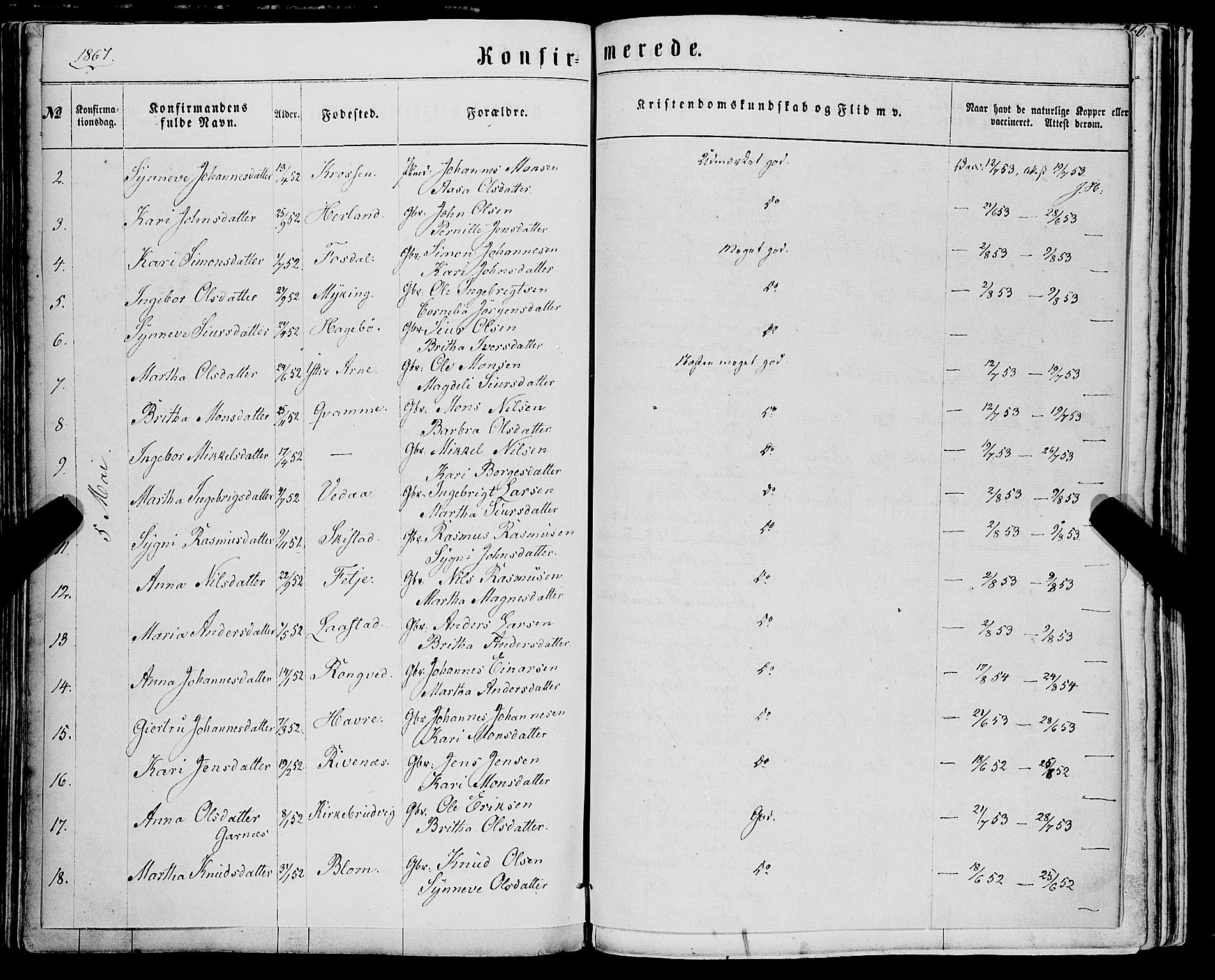 Haus sokneprestembete, AV/SAB-A-75601/H/Haa: Parish register (official) no. A 17, 1858-1870, p. 260