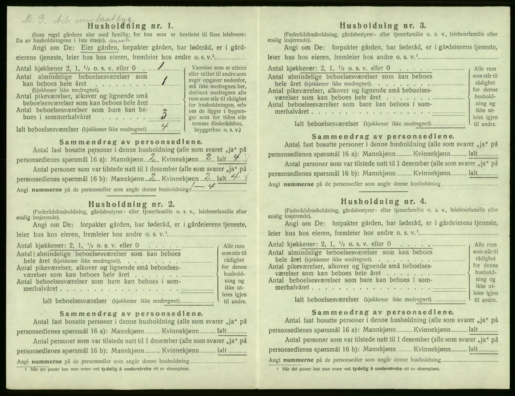 SAB, 1920 census for Jondal, 1920, p. 48