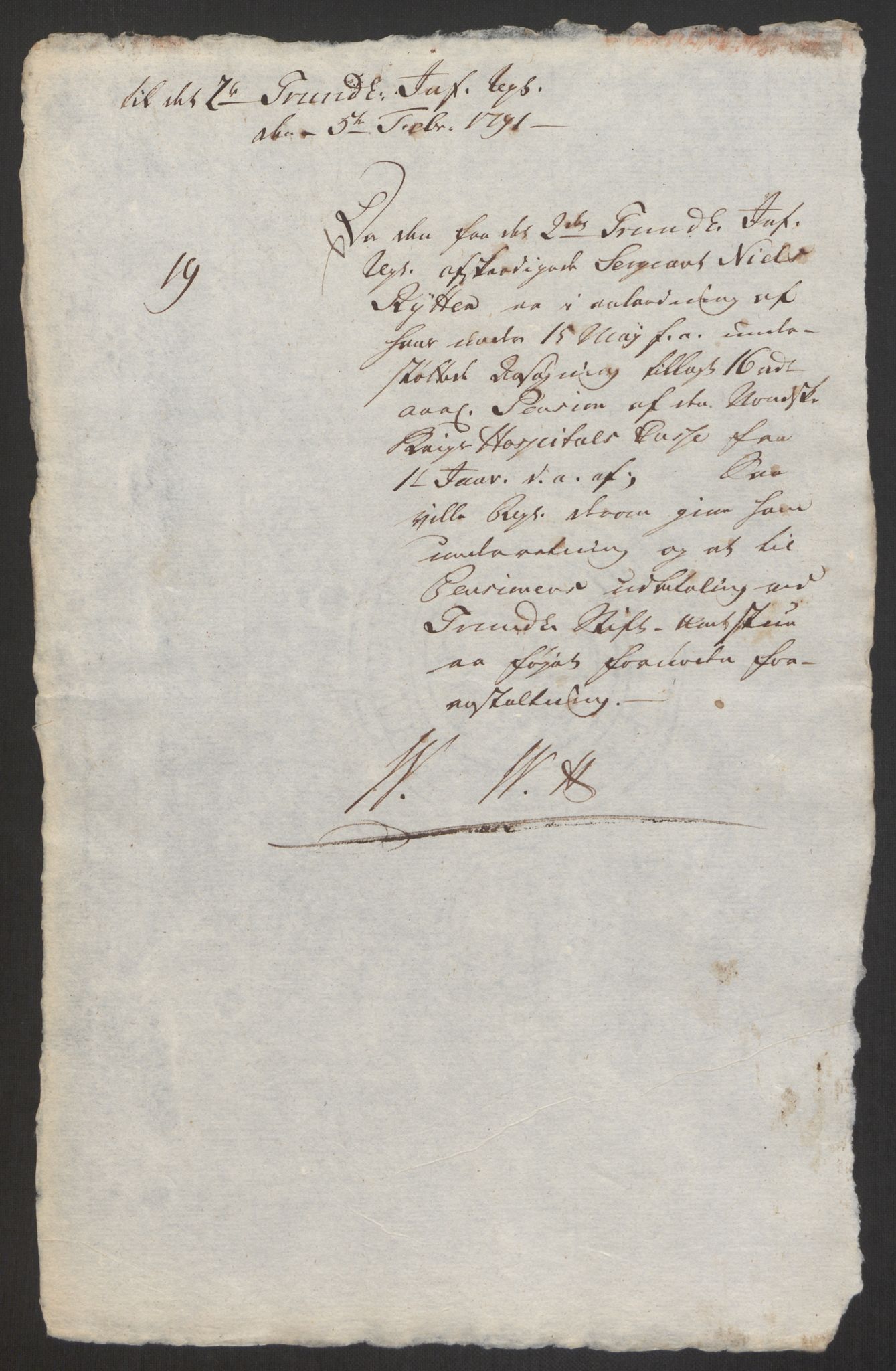 Forsvaret, Den norske kvesthuskasse/krigshospitalkasse, AV/RA-RAFA-1887/F/Fa/L0008: Konsepter, 1790-1793, p. 376