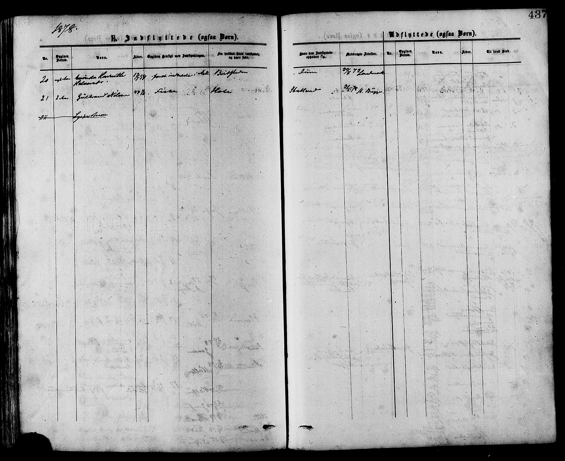 Ministerialprotokoller, klokkerbøker og fødselsregistre - Nord-Trøndelag, SAT/A-1458/773/L0616: Parish register (official) no. 773A07, 1870-1887, p. 437