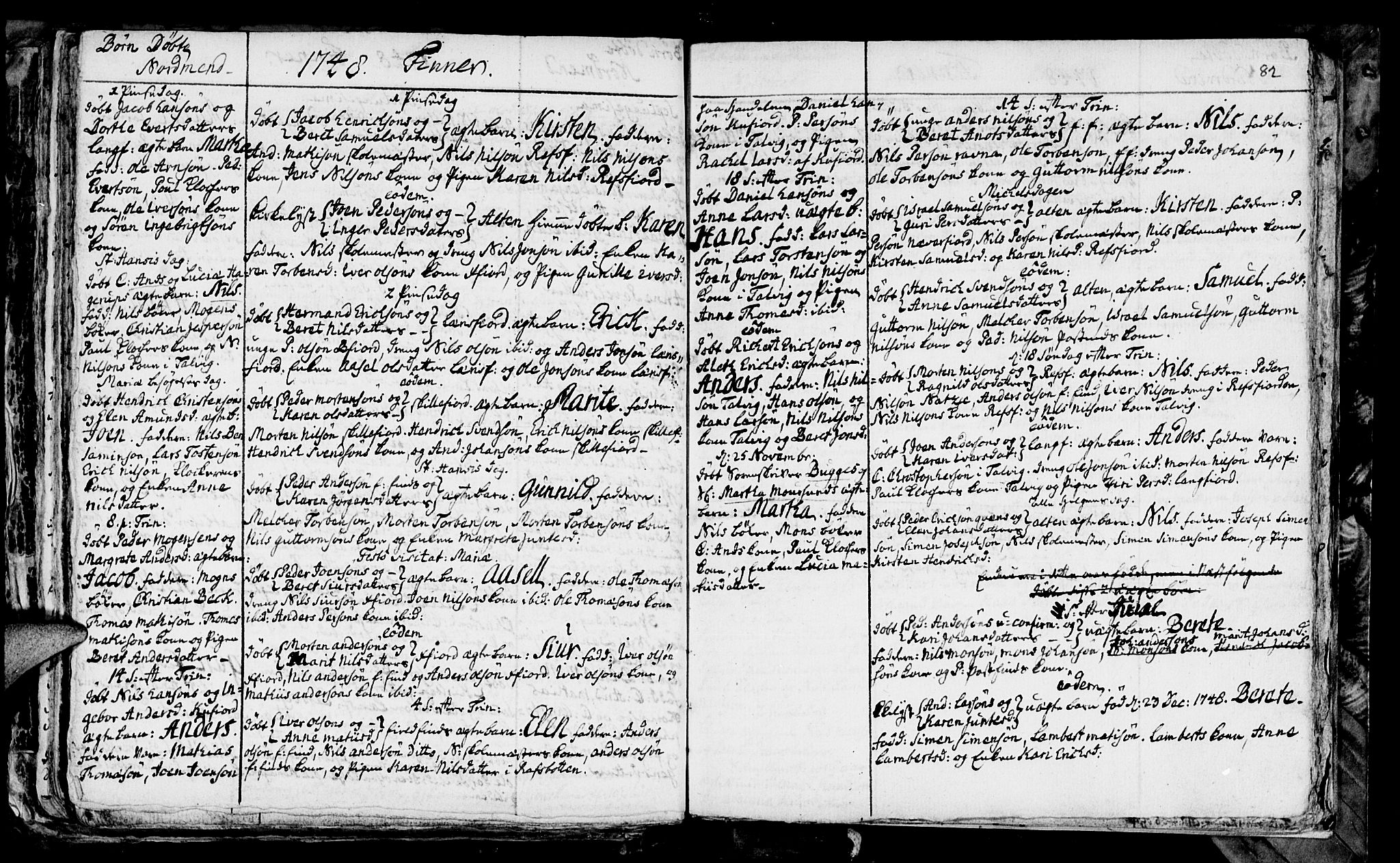 Talvik sokneprestkontor, SATØ/S-1337/H/Ha/L0003kirke: Parish register (official) no. 3, 1735-1752, p. 82