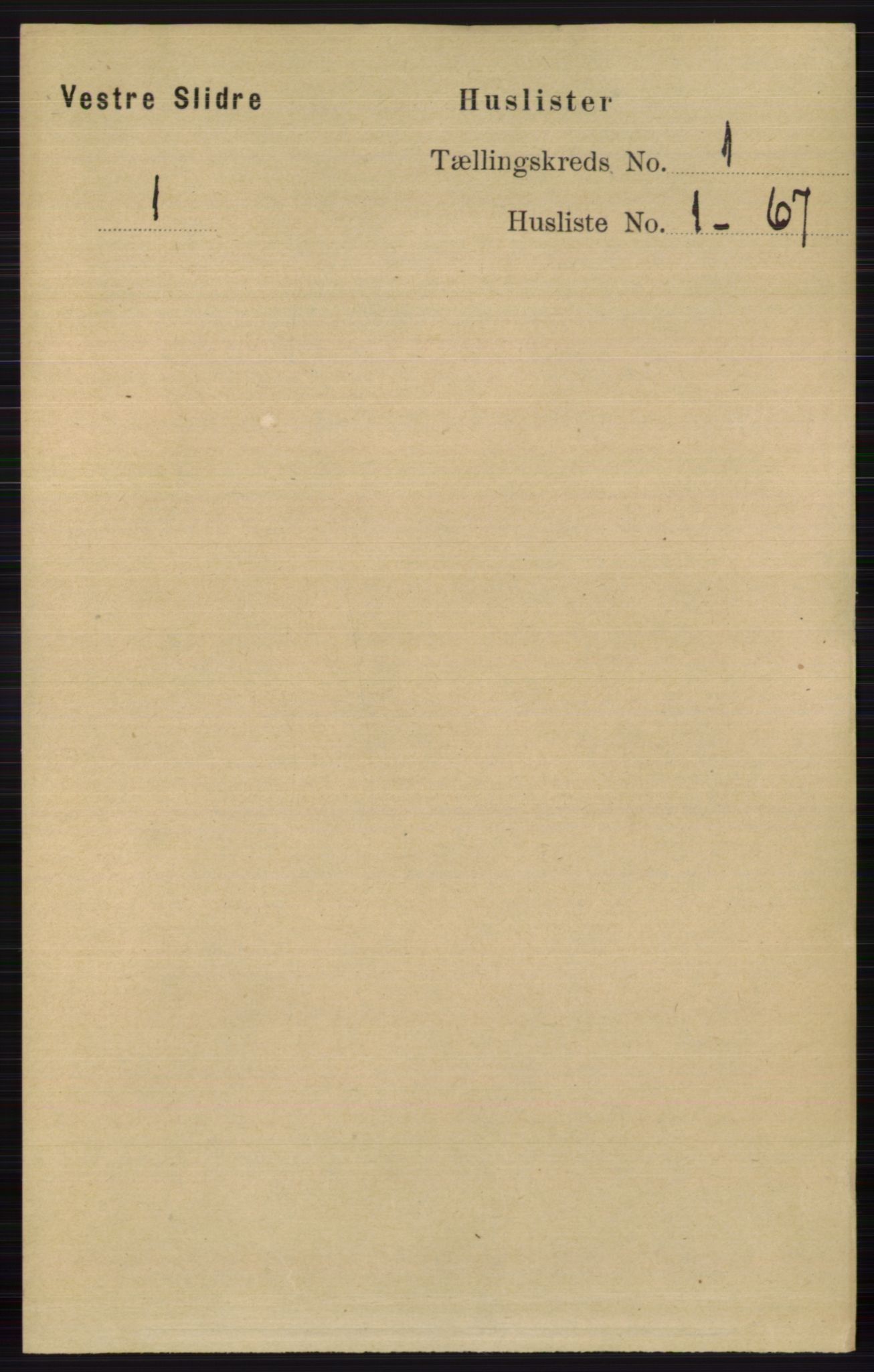 RA, 1891 census for 0543 Vestre Slidre, 1891, p. 28