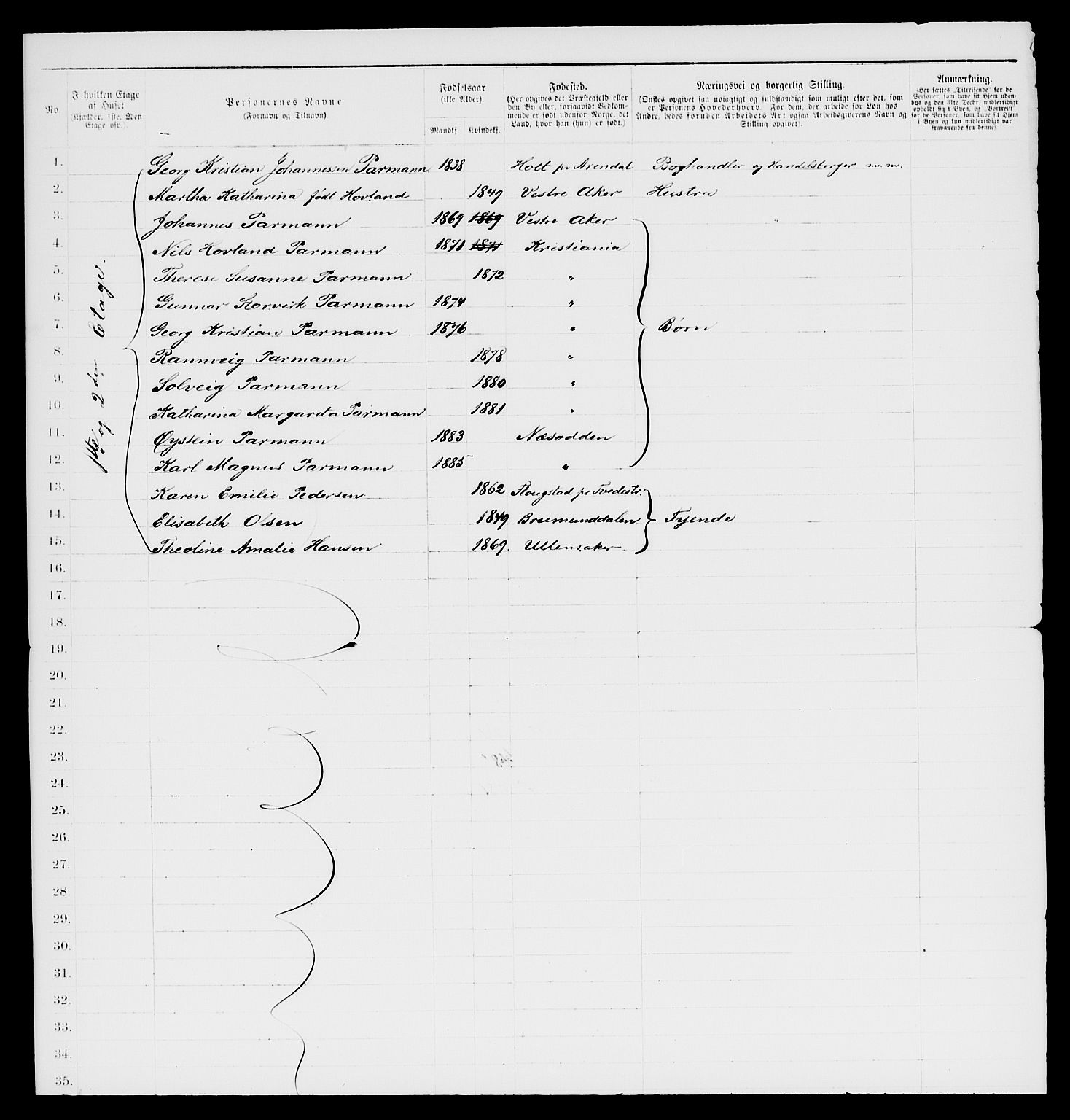 RA, 1885 census for 0301 Kristiania, 1885, p. 11090