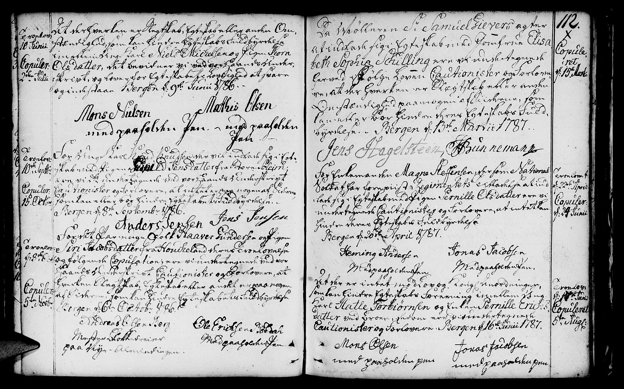 St. Jørgens hospital og Årstad sokneprestembete, SAB/A-99934: Parish register (official) no. A 1, 1743-1823, p. 112