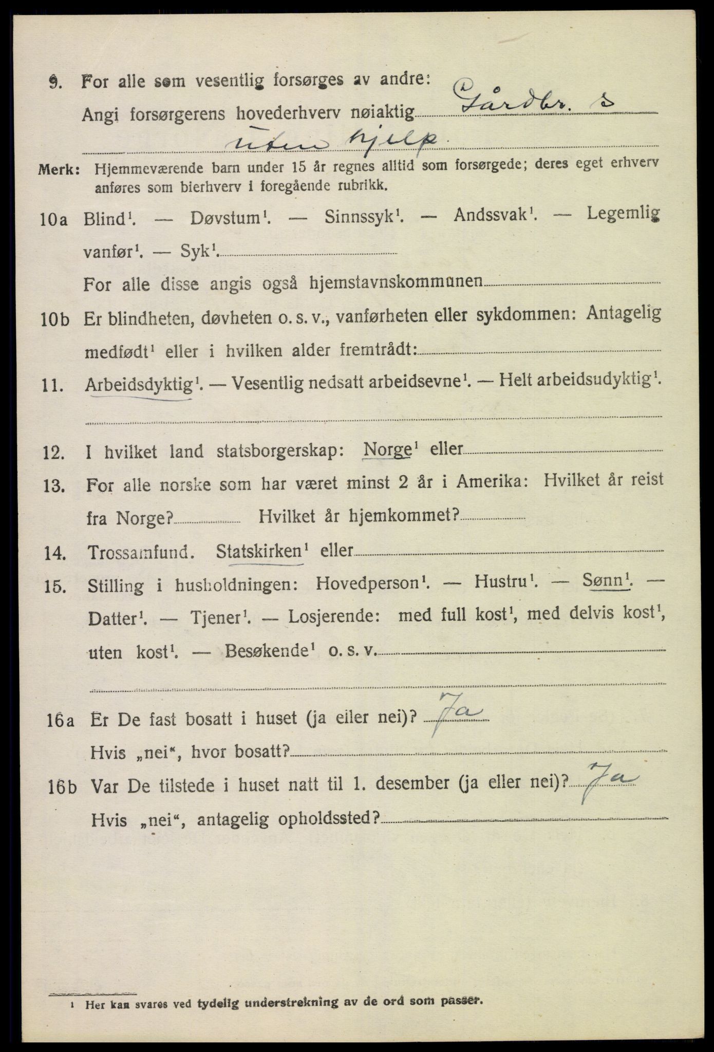 SAH, 1920 census for Vang (Hedmark), 1920, p. 18228