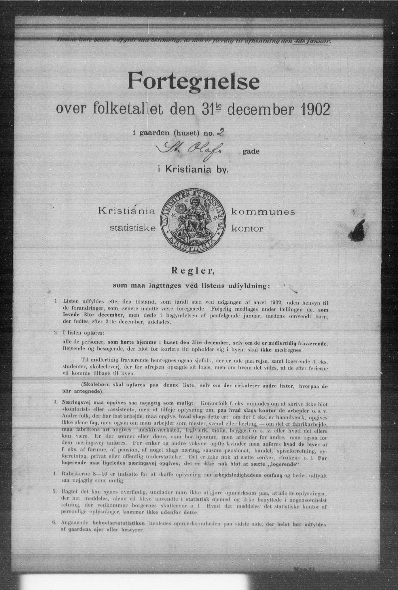 OBA, Municipal Census 1902 for Kristiania, 1902, p. 19004