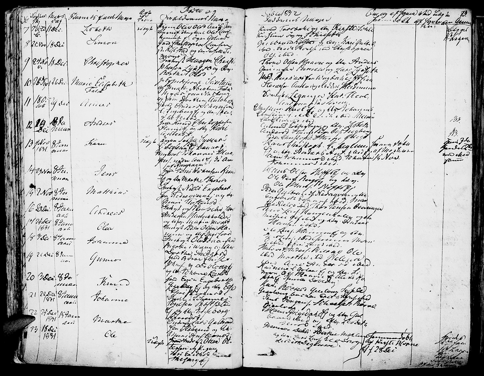 Vang prestekontor, Hedmark, SAH/PREST-008/H/Ha/Haa/L0009: Parish register (official) no. 9, 1826-1841, p. 73