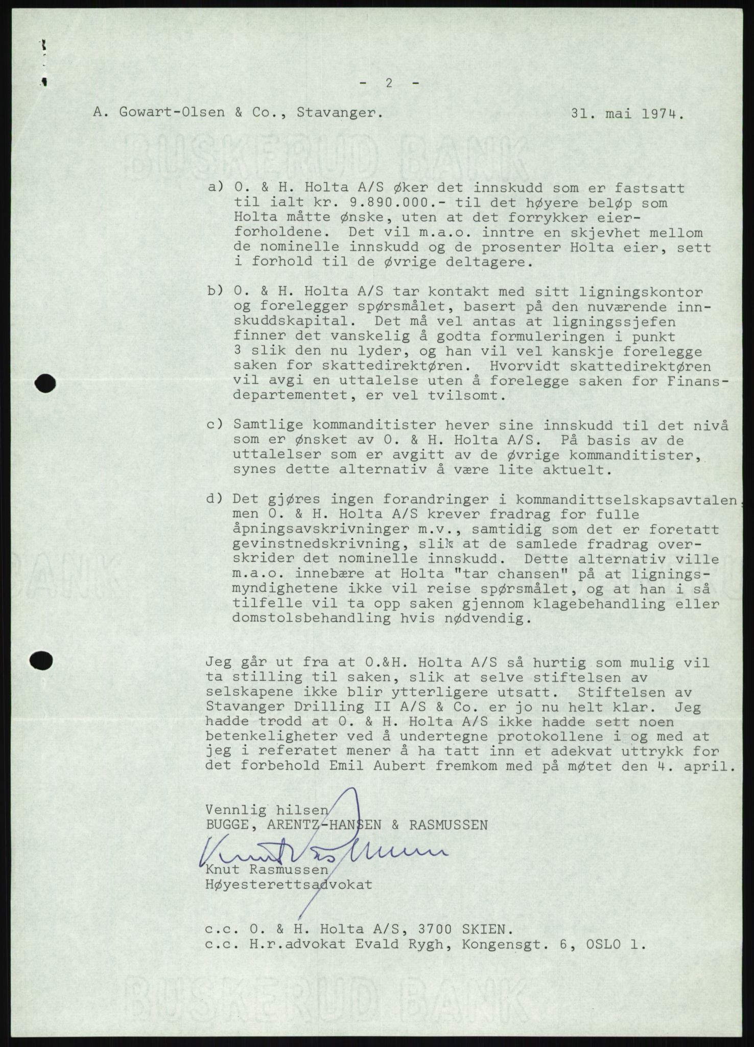 Pa 1503 - Stavanger Drilling AS, AV/SAST-A-101906/D/L0006: Korrespondanse og saksdokumenter, 1974-1984, p. 775