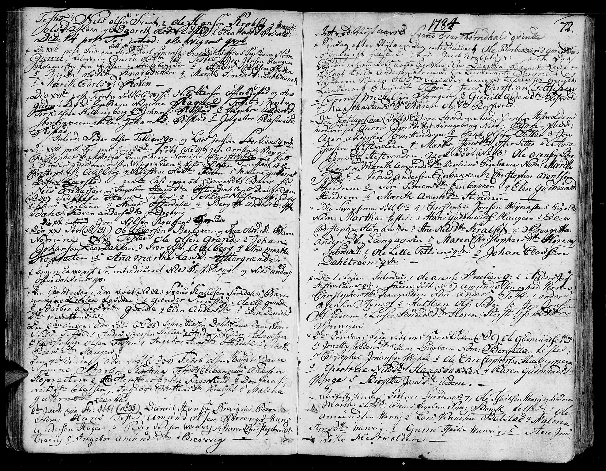 Ministerialprotokoller, klokkerbøker og fødselsregistre - Nord-Trøndelag, SAT/A-1458/701/L0004: Parish register (official) no. 701A04, 1783-1816, p. 72