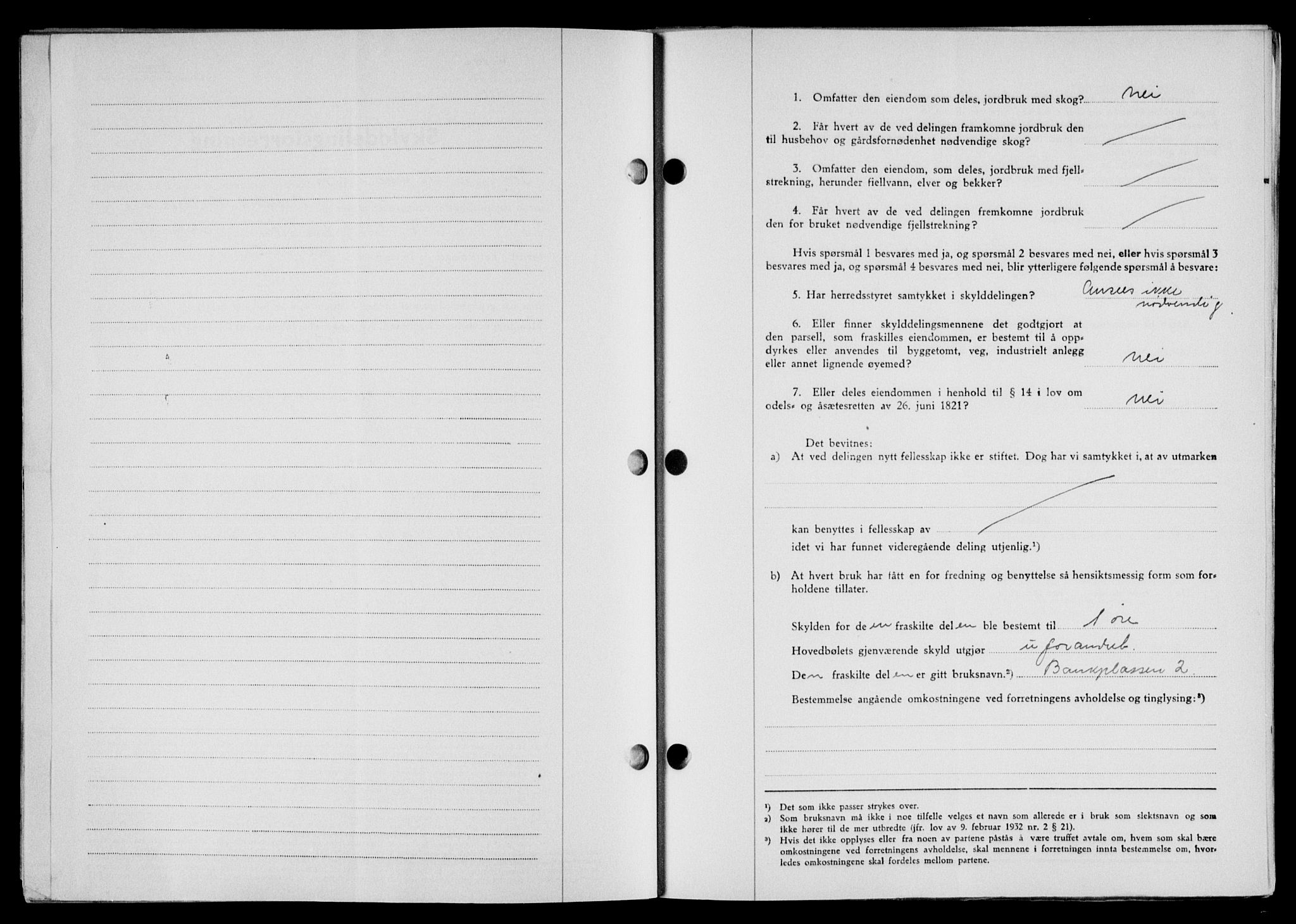 Lofoten sorenskriveri, SAT/A-0017/1/2/2C/L0023a: Mortgage book no. 23a, 1950-1950, Diary no: : 1652/1950
