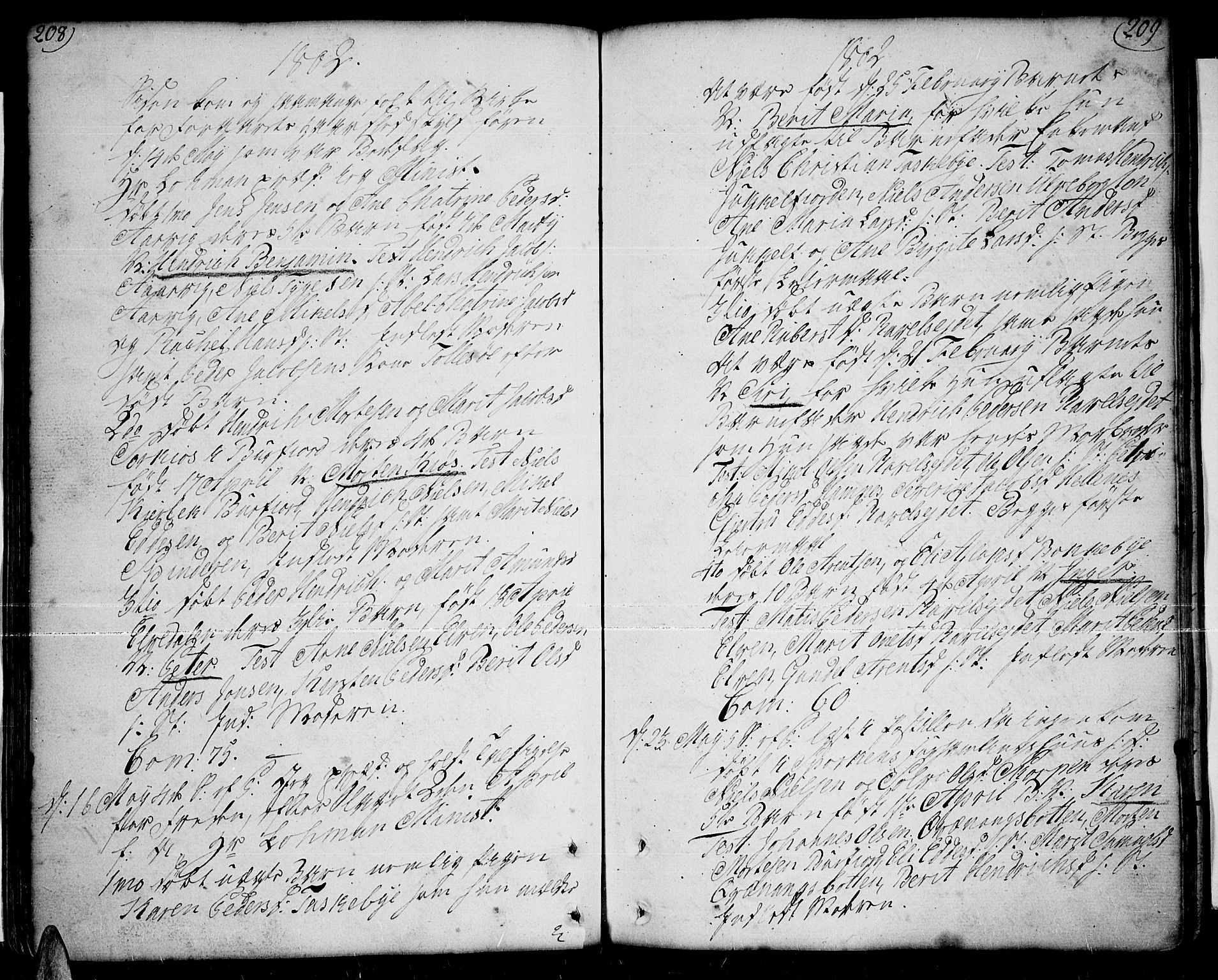 Skjervøy sokneprestkontor, SATØ/S-1300/H/Ha/Haa/L0002kirke: Parish register (official) no. 2, 1781-1817, p. 208-209