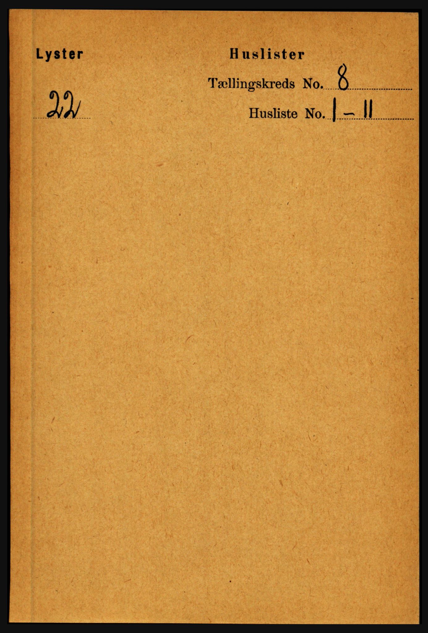 RA, 1891 census for 1426 Luster, 1891, p. 2671