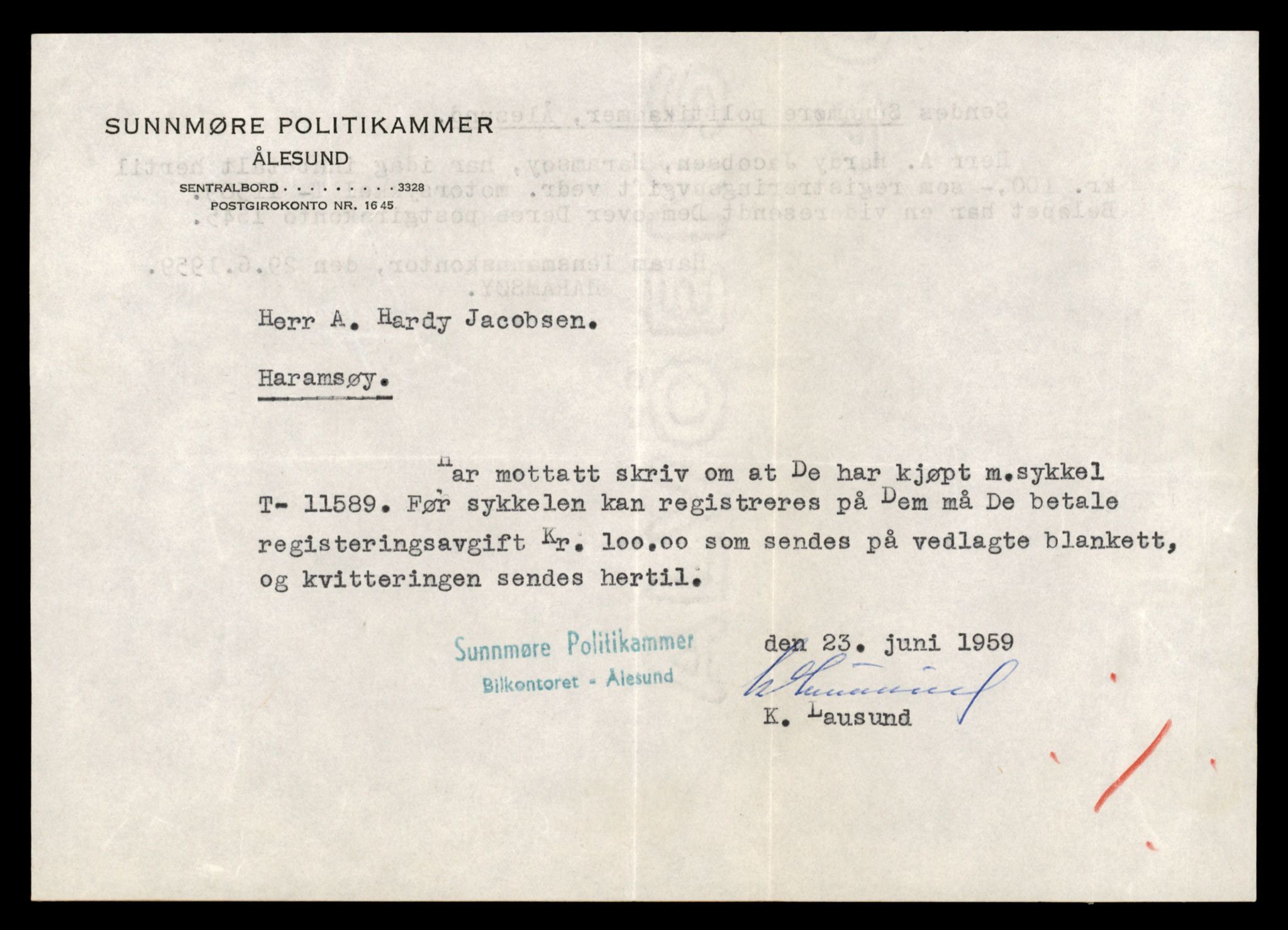 Møre og Romsdal vegkontor - Ålesund trafikkstasjon, AV/SAT-A-4099/F/Fe/L0029: Registreringskort for kjøretøy T 11430 - T 11619, 1927-1998, p. 2539
