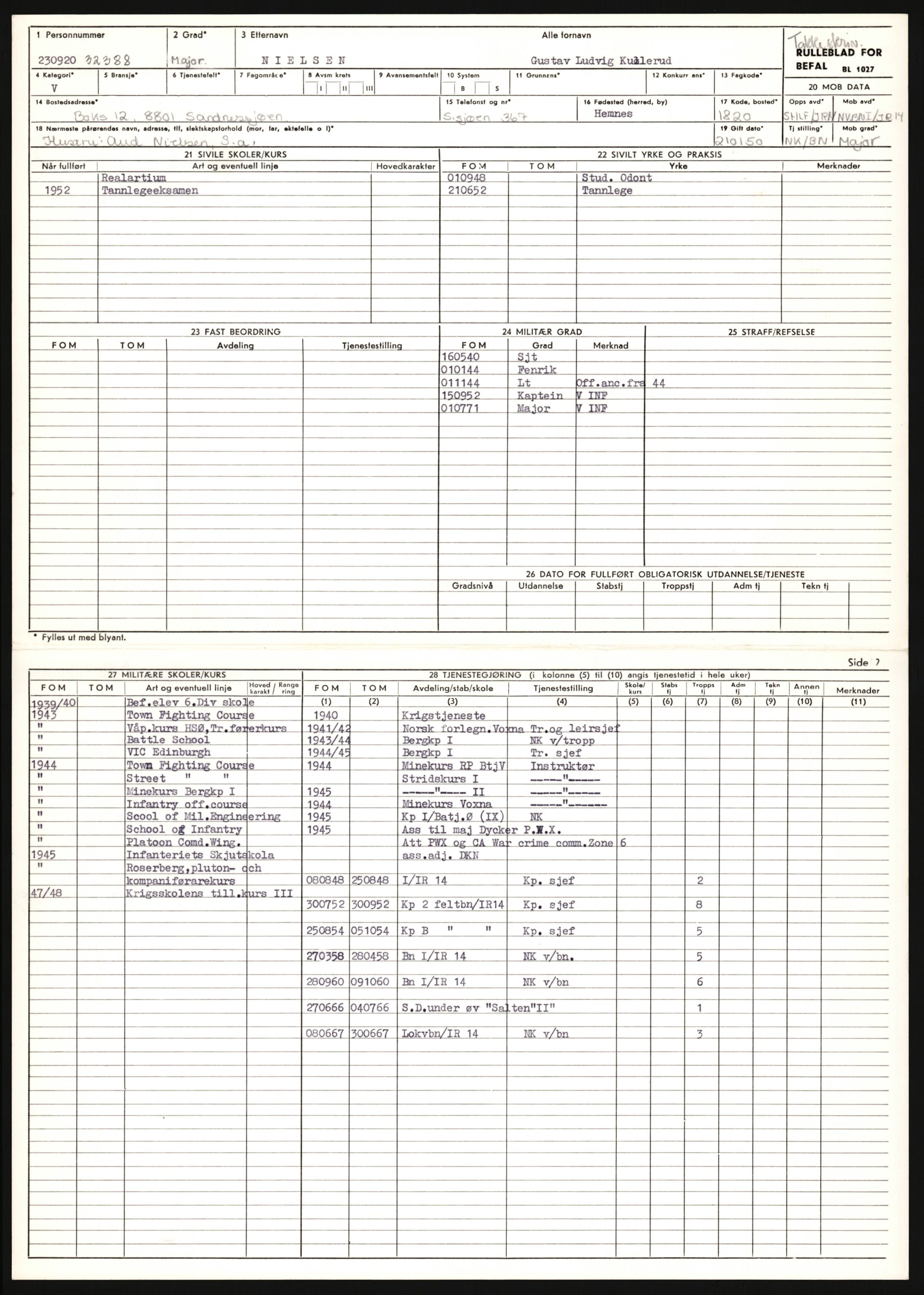 Forsvaret, Sør-Hålogaland landforsvar, AV/RA-RAFA-2552/P/Pa/L0303: Personellmapper for slettet personell, yrkesbefal og vernepliktig befal, født 1917-1920, 1936-1980, p. 627