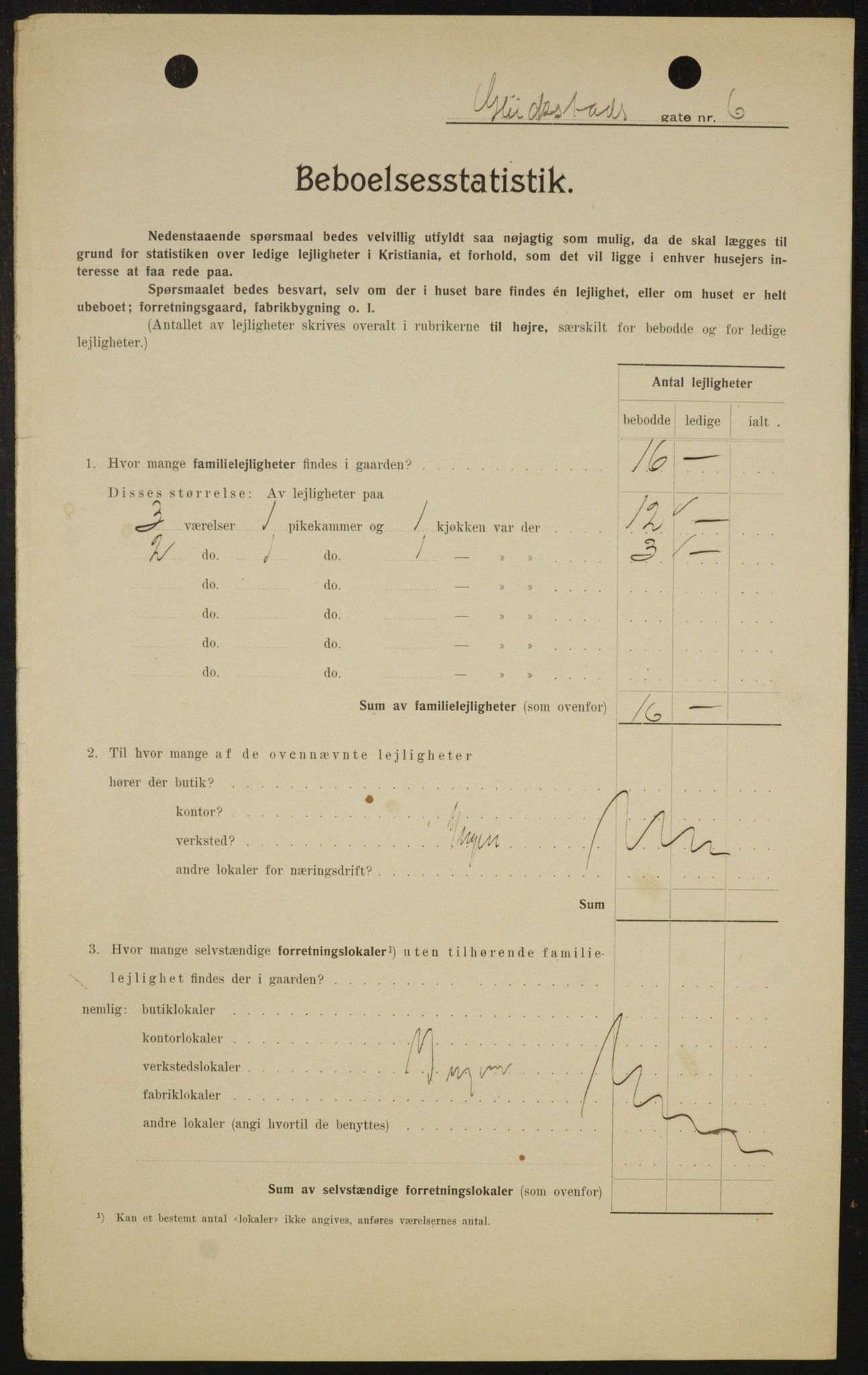 OBA, Municipal Census 1909 for Kristiania, 1909, p. 26792