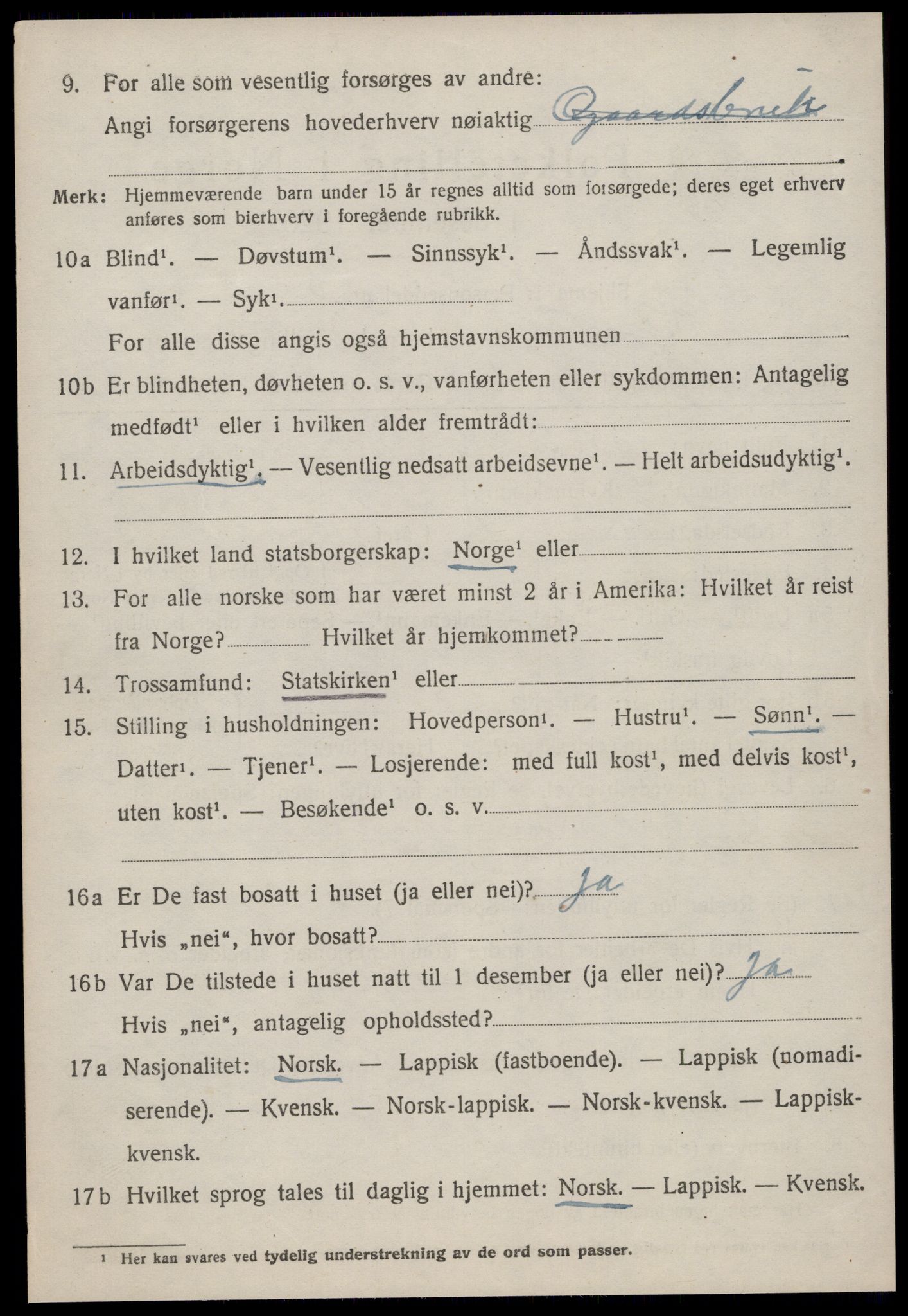 SAT, 1920 census for Rissa, 1920, p. 6986