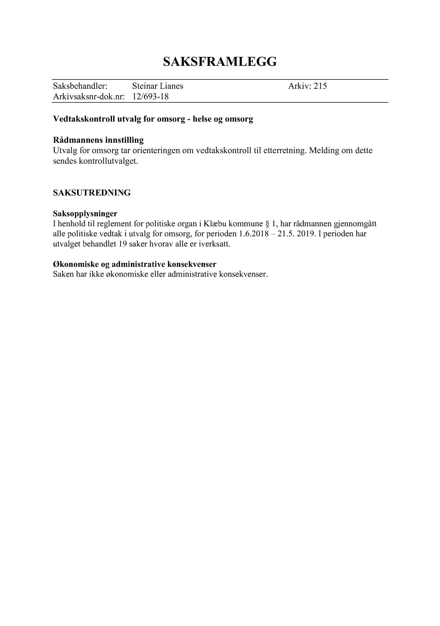 Klæbu Kommune, TRKO/KK/05-UOm/L010: Utvalg for omsorg - Møtedokumenter, 2019, p. 382