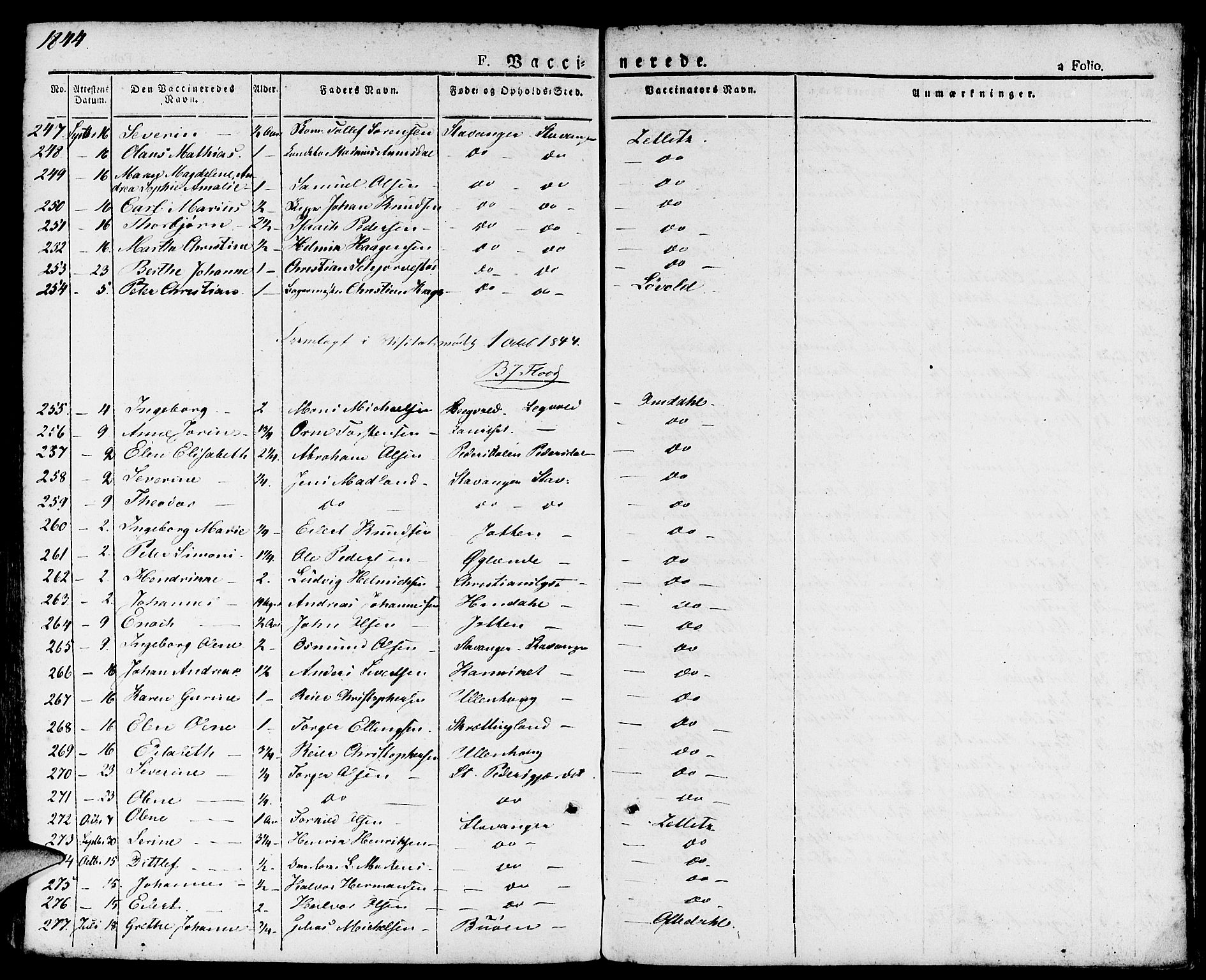 Domkirken sokneprestkontor, AV/SAST-A-101812/001/30/30BA/L0011: Parish register (official) no. A 11, 1832-1856