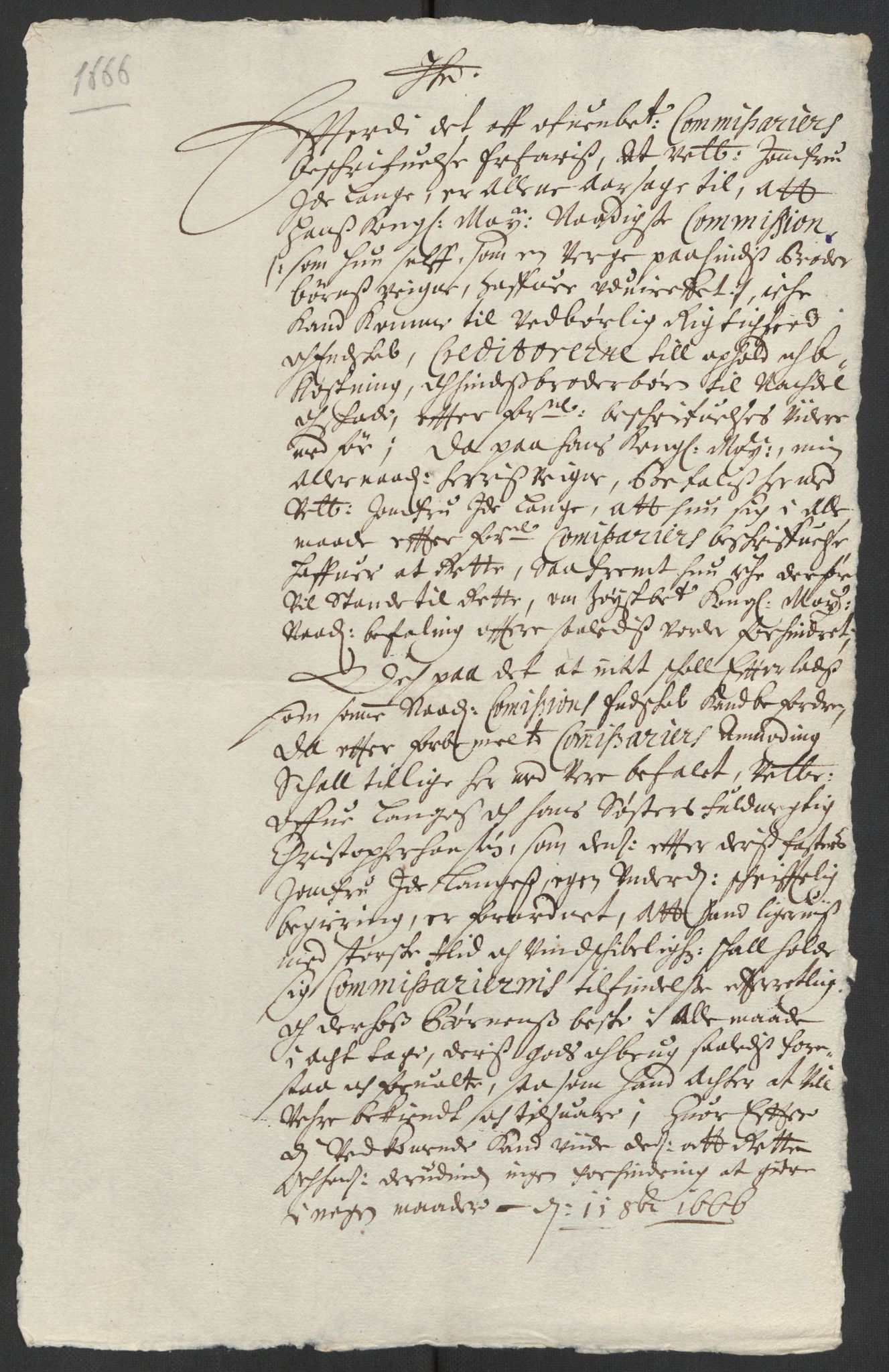 Stattholderembetet 1572-1771, AV/RA-EA-2870/El/L0024/0002: Forskjellige pakkesaker / Om arven etter Nils Lange, 1666-1667, p. 7