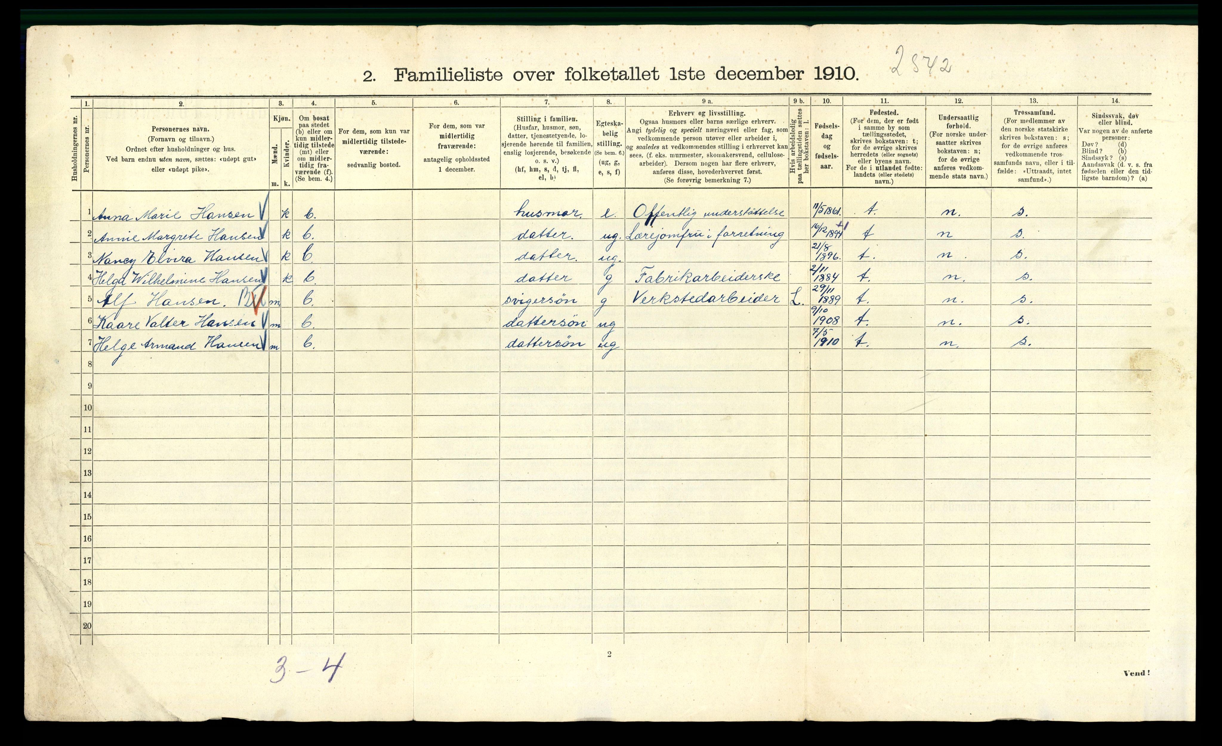 RA, 1910 census for Kristiania, 1910, p. 48408