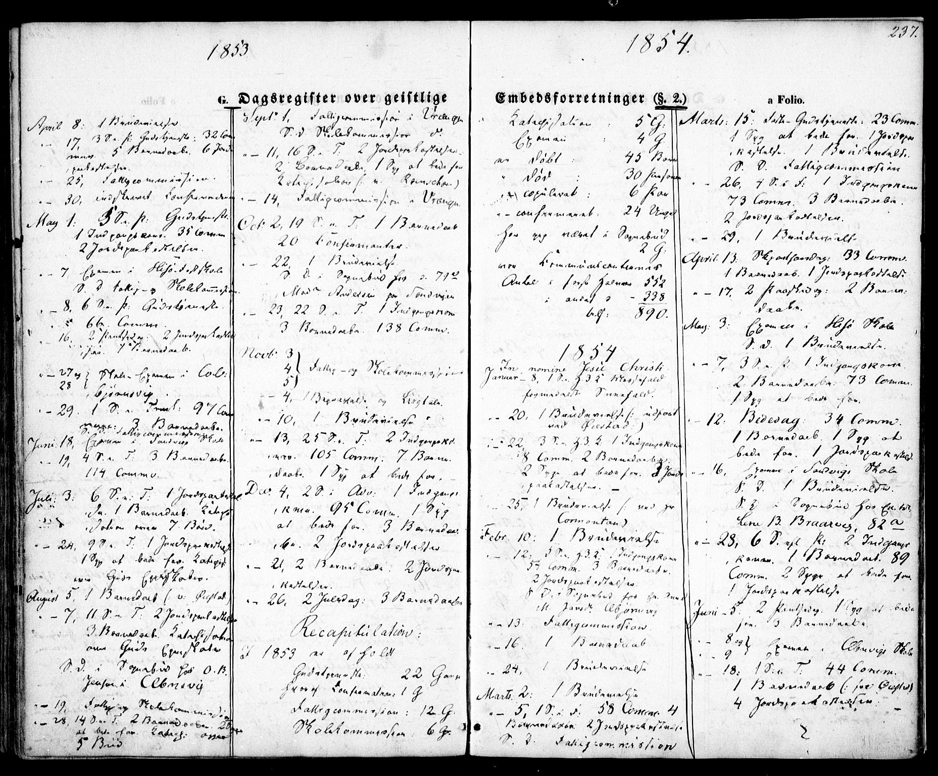 Hisøy sokneprestkontor, SAK/1111-0020/F/Fa/L0001: Parish register (official) no. A 1, 1849-1871, p. 237