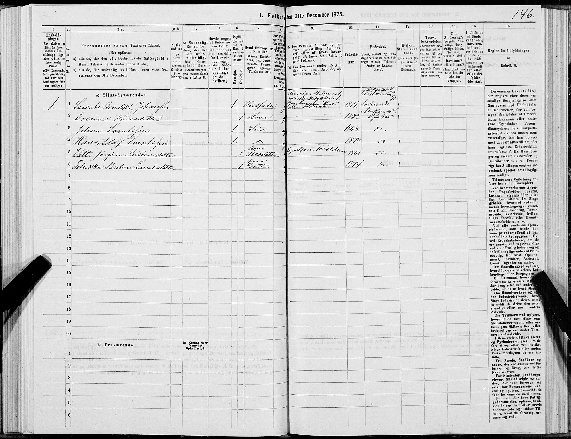 SAT, 1875 census for 1853P Ofoten, 1875, p. 3146