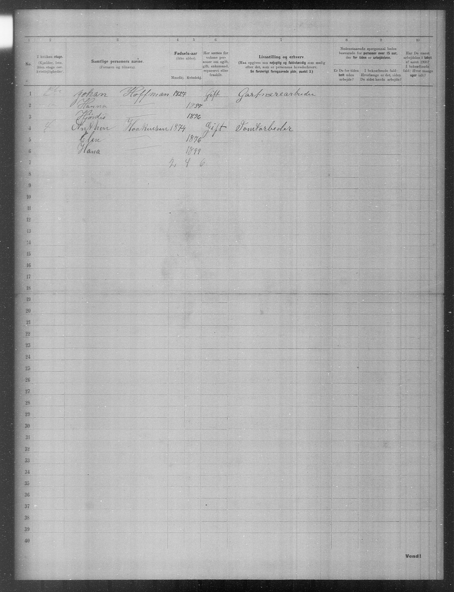 OBA, Municipal Census 1903 for Kristiania, 1903, p. 16371