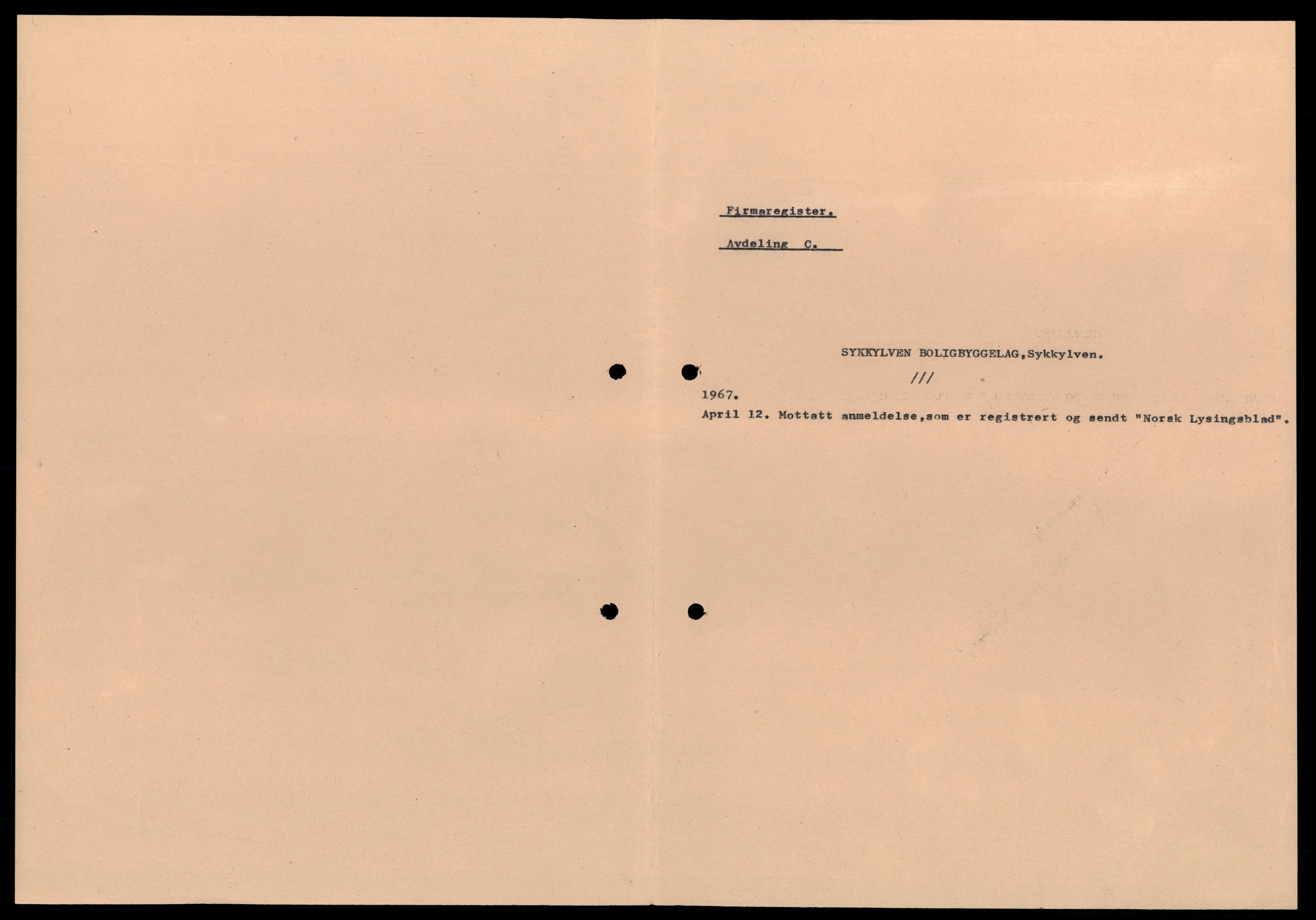 Nordre Sunnmøre sorenskriveri, AV/SAT-A-0006/2/J/Jd/Jde/L0062: Bilag. Andelslag, S-Ø, 1944-1990, p. 1