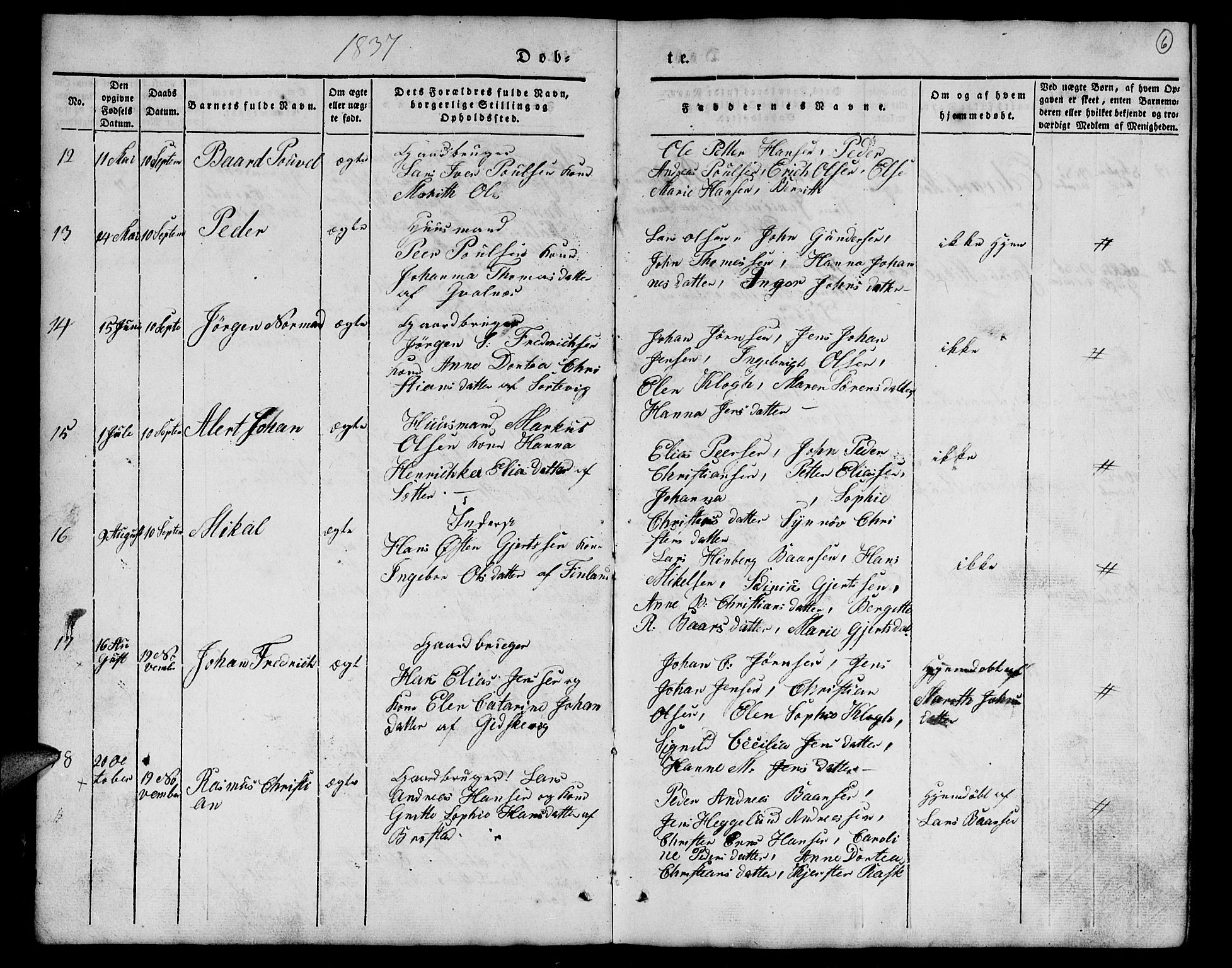 Tranøy sokneprestkontor, AV/SATØ-S-1313/I/Ia/Iab/L0010klokker: Parish register (copy) no. 10, 1835-1844, p. 6