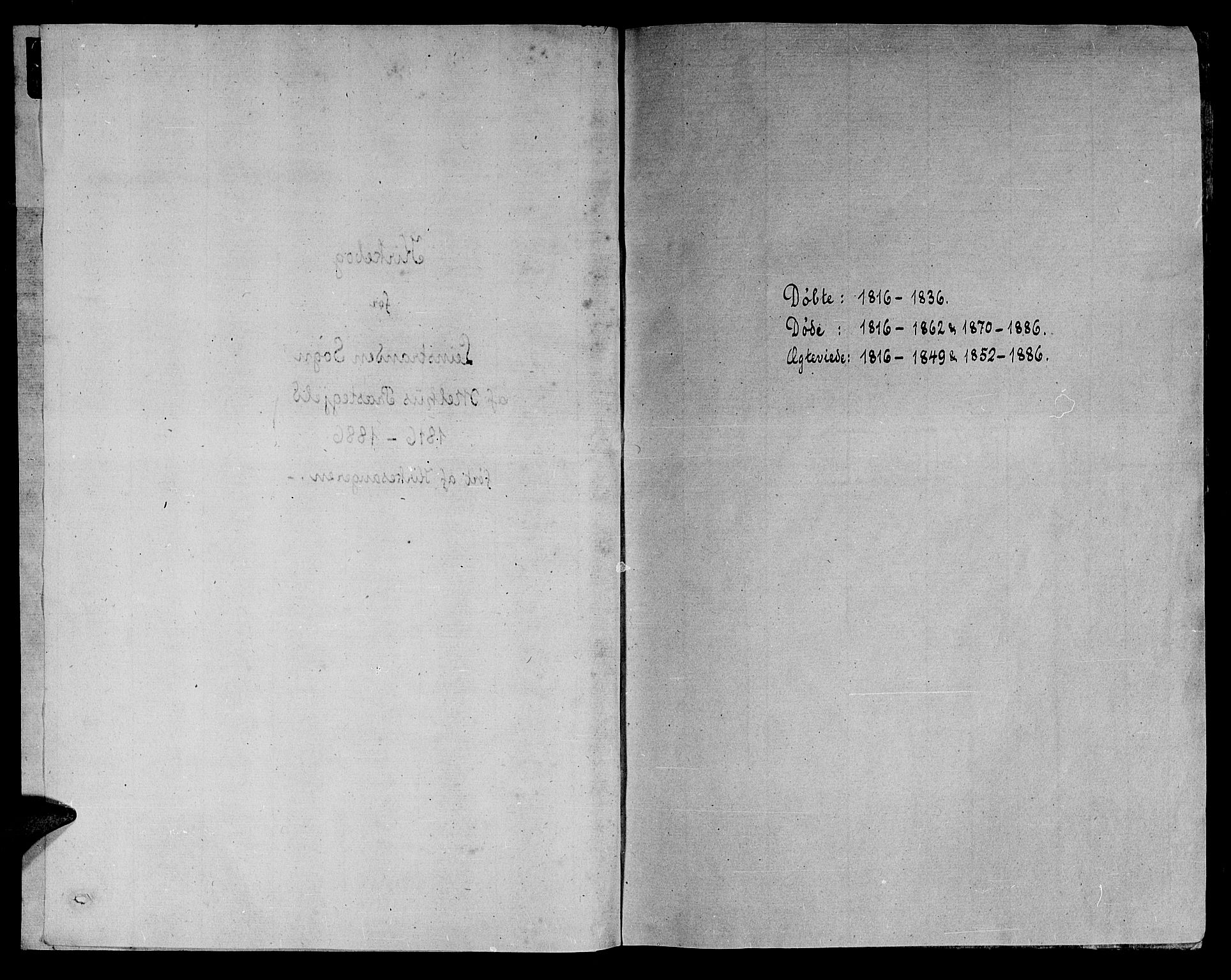 Ministerialprotokoller, klokkerbøker og fødselsregistre - Sør-Trøndelag, SAT/A-1456/613/L0393: Parish register (copy) no. 613C01, 1816-1886