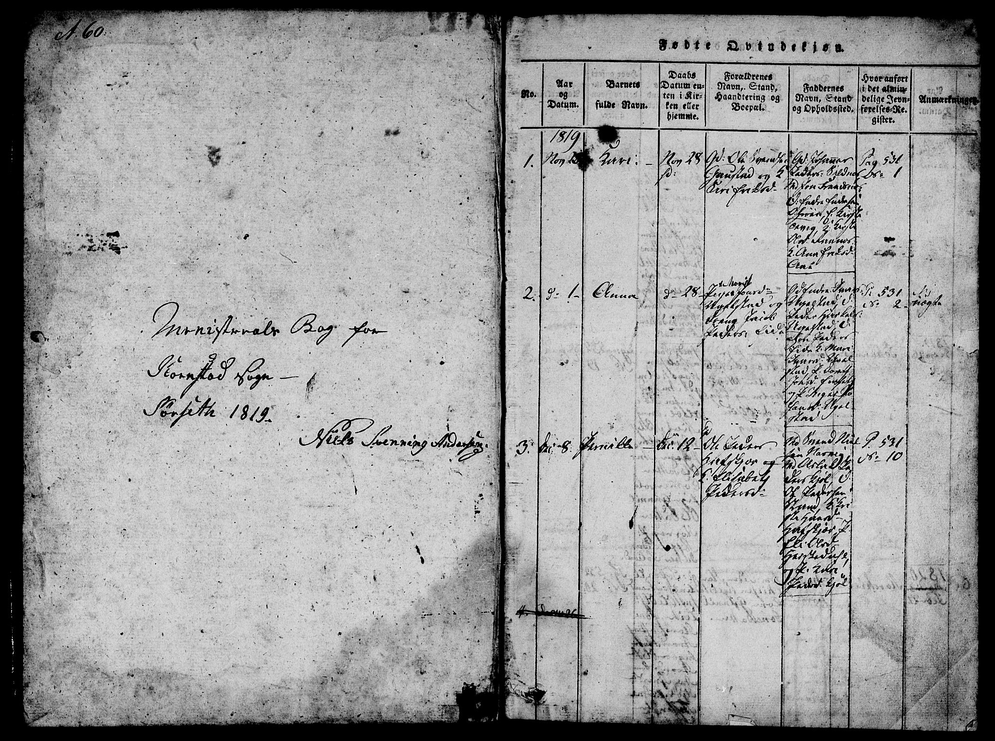 Ministerialprotokoller, klokkerbøker og fødselsregistre - Møre og Romsdal, SAT/A-1454/570/L0831: Parish register (official) no. 570A05, 1819-1829, p. 0-1